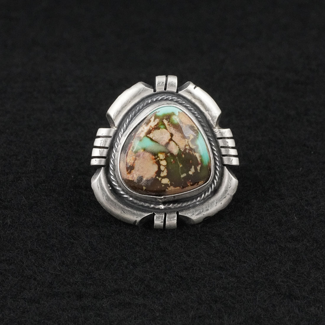Randy Billy Turquoise & Sterling Silver Ring Size 7.5