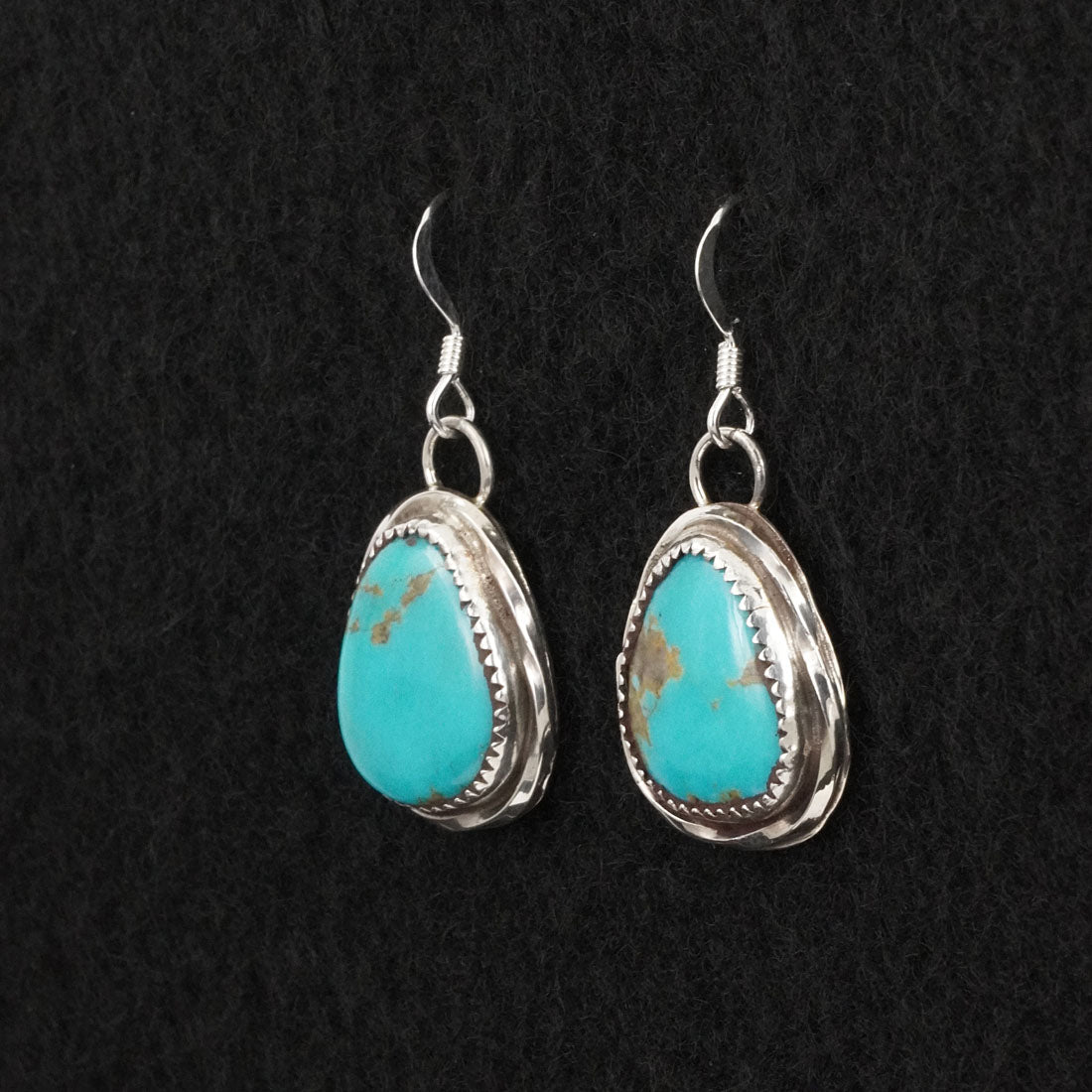 Ernest Hawthorne Turquoise & Sterling Silver Earrings
