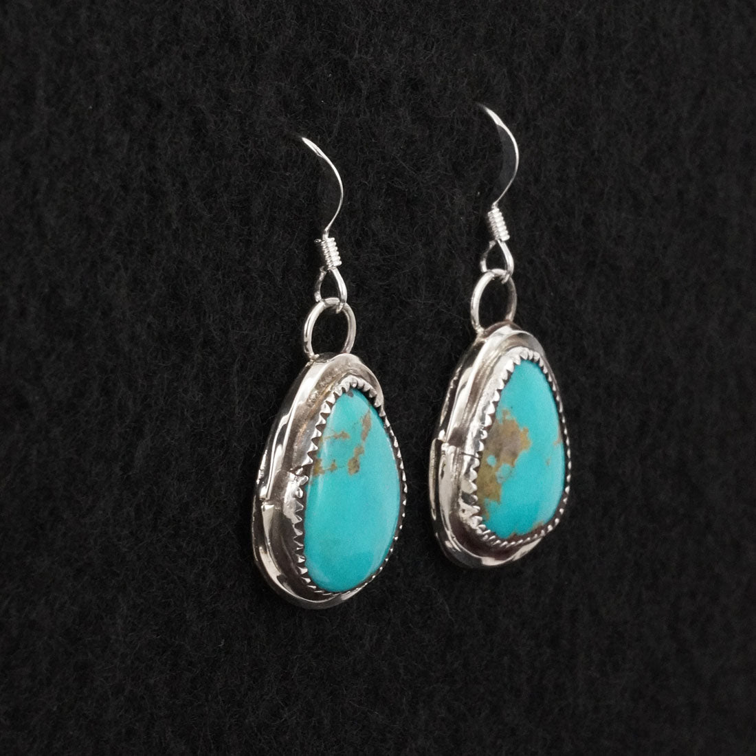 Ernest Hawthorne Turquoise & Sterling Silver Earrings
