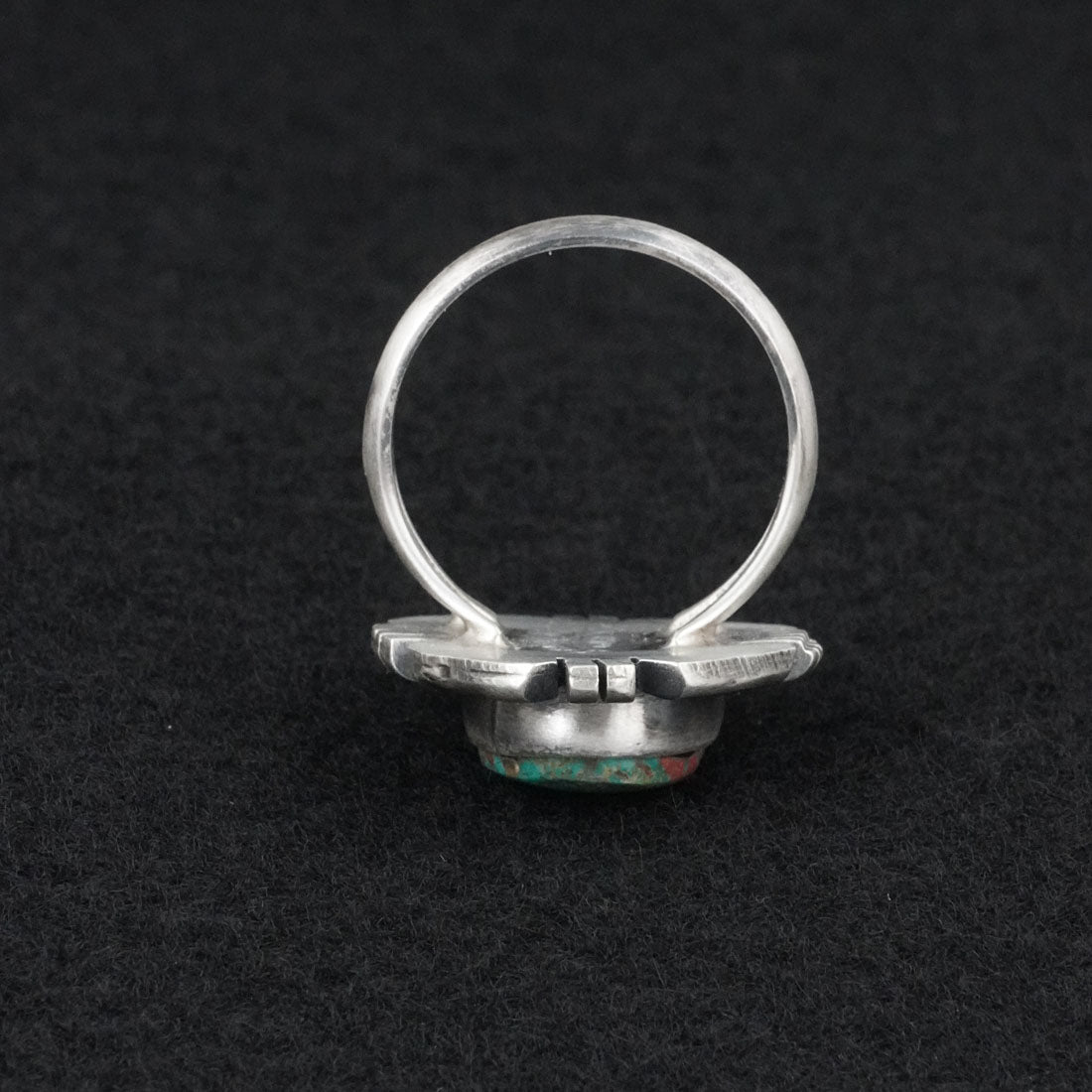 Randy Billy Turquoise & Sterling Silver Ring Size 10