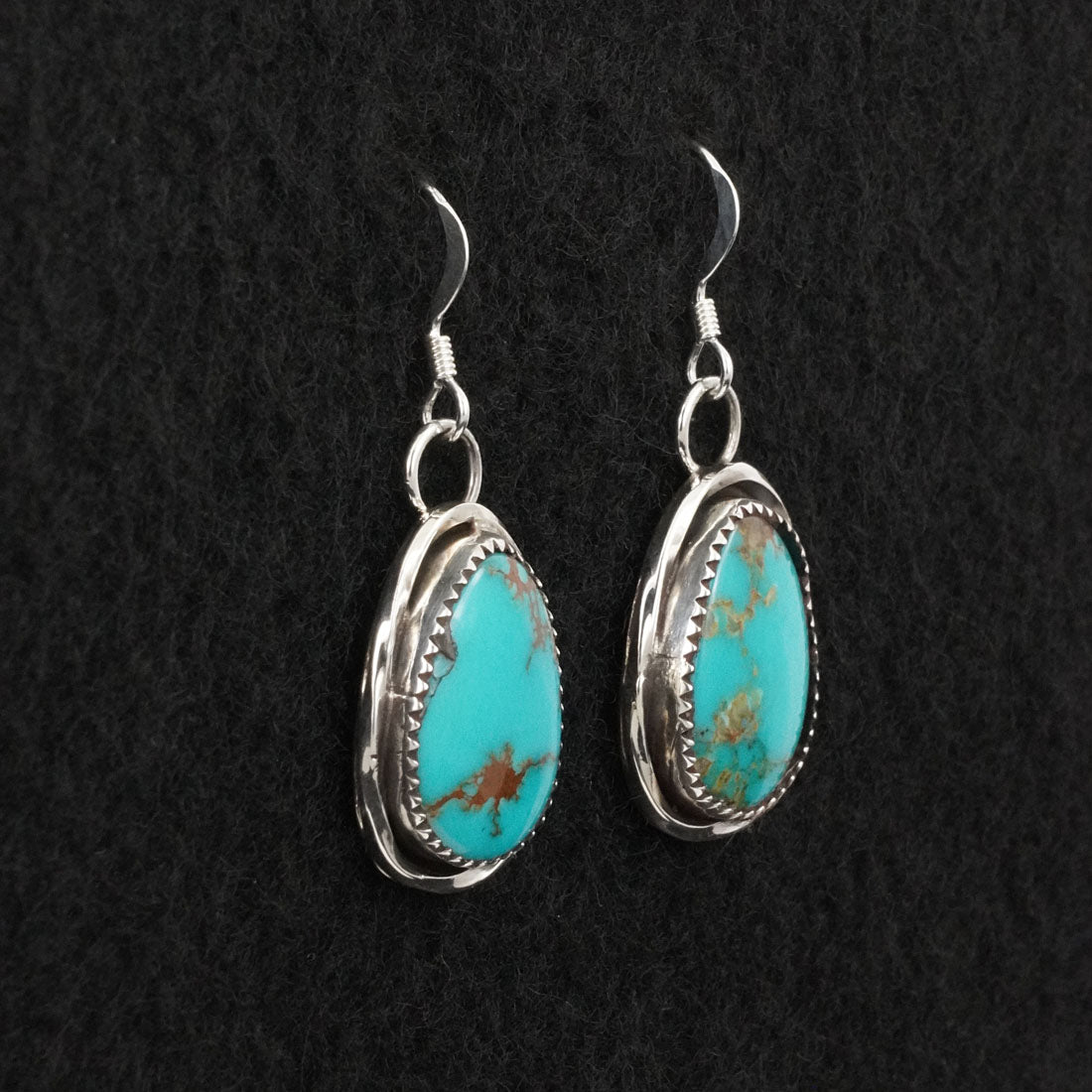 Ernest Hawthorne Turquoise & Sterling Silver Earrings