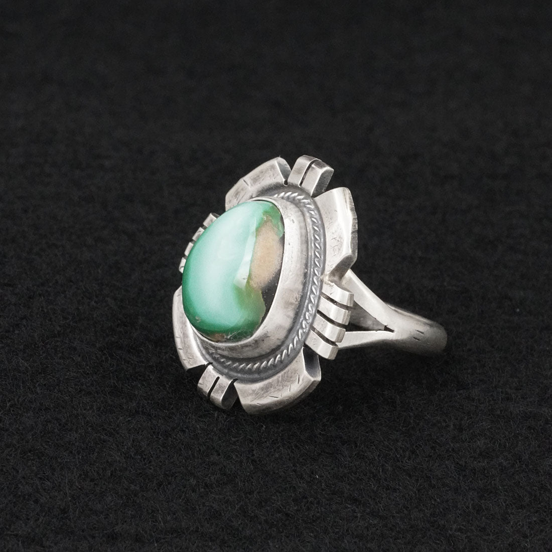 Randy Billy Turquoise & Sterling Silver Ring Size 9.5