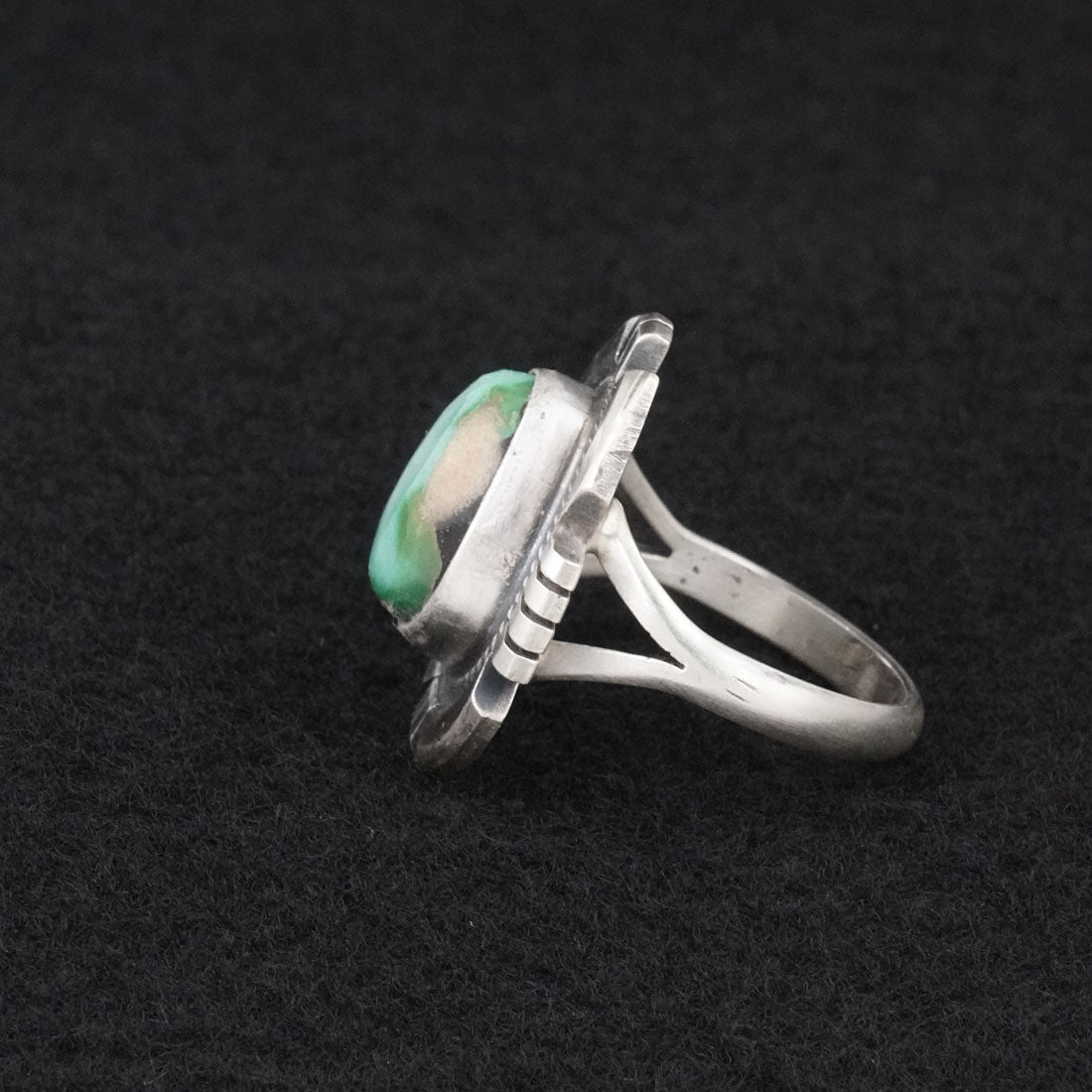 Randy Billy Turquoise & Sterling Silver Ring Size 9.5