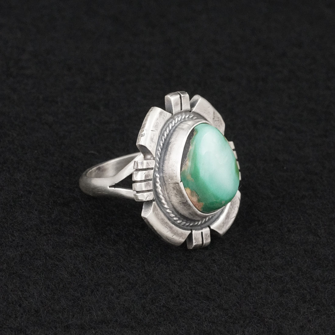 Randy Billy Turquoise & Sterling Silver Ring Size 9.5