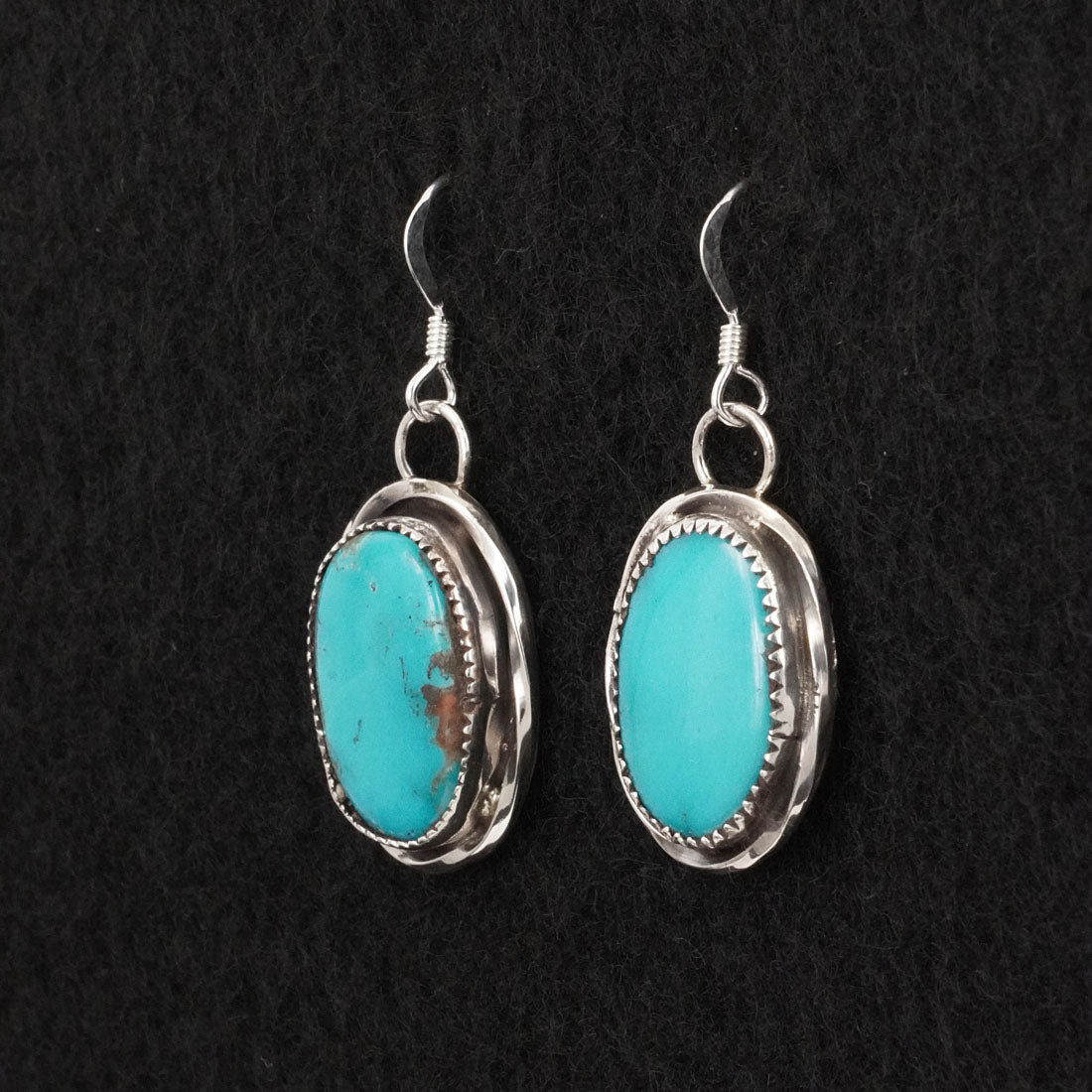 Ernest Hawthorne Turquoise & Sterling Silver Earrings
