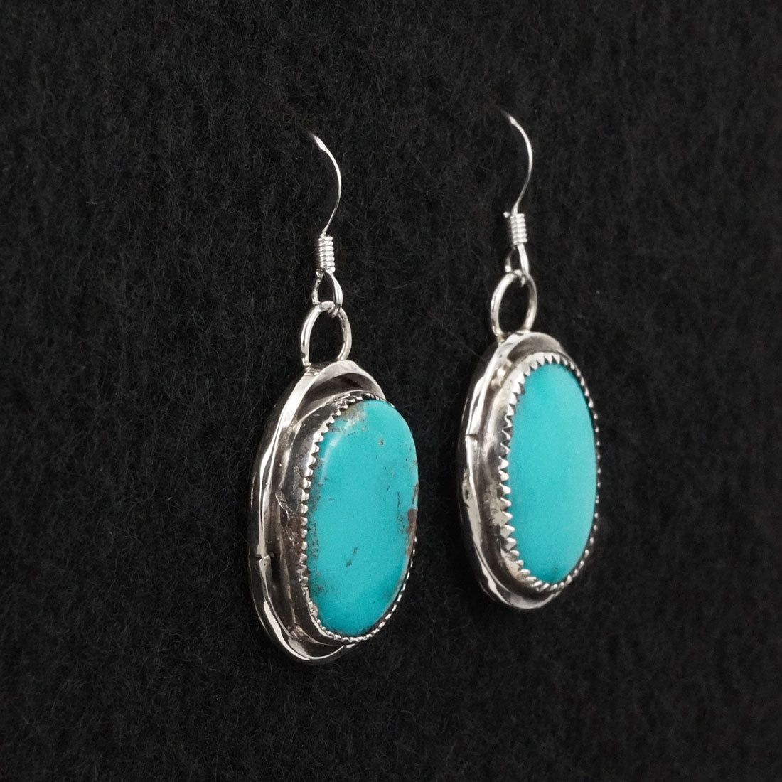 Ernest Hawthorne Turquoise & Sterling Silver Earrings