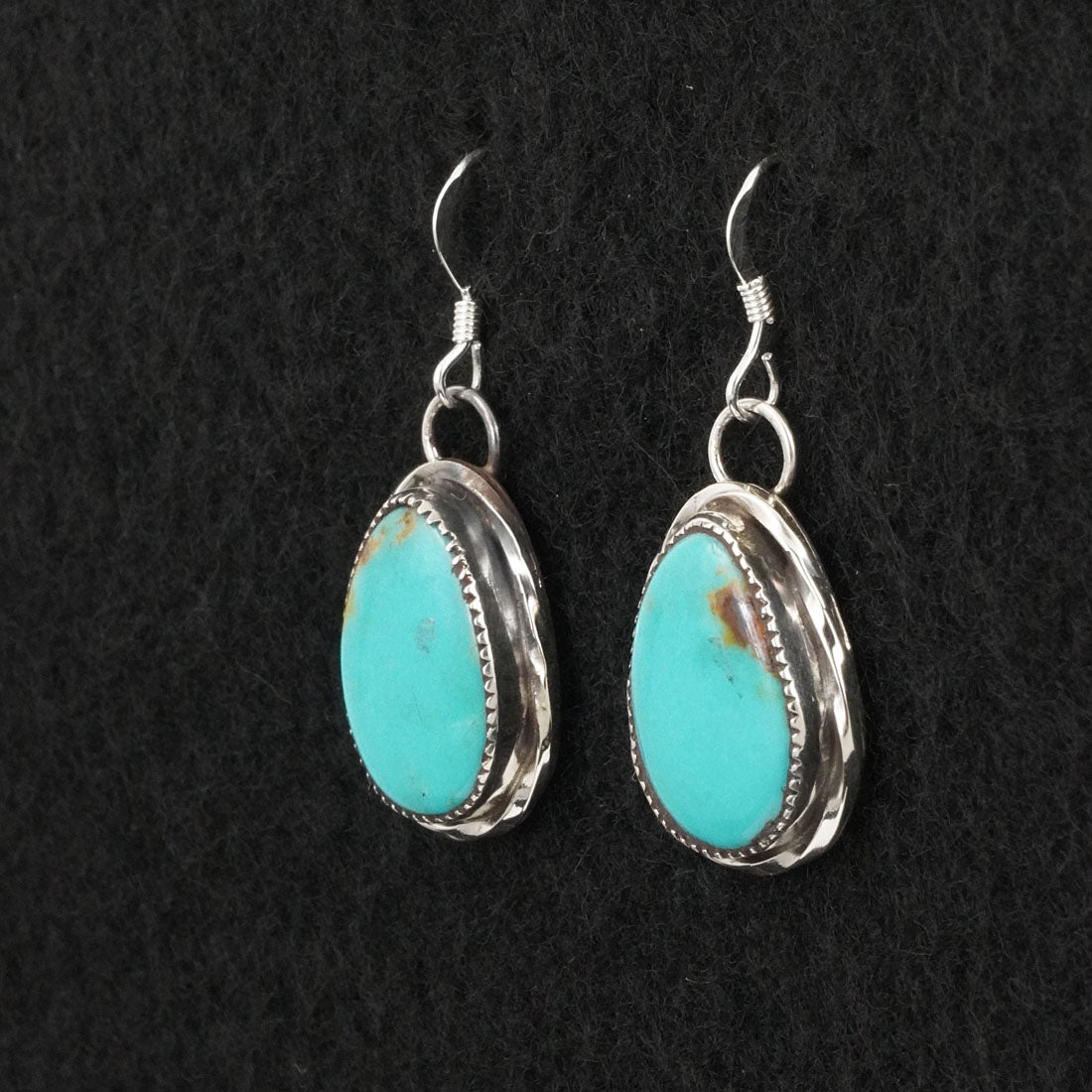Ernest Hawthorne Turquoise & Sterling Silver Earrings