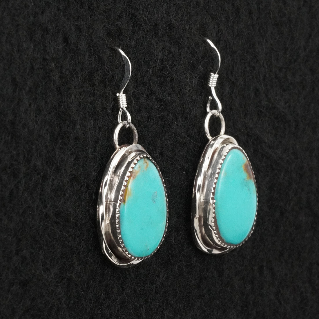 Ernest Hawthorne Turquoise & Sterling Silver Earrings