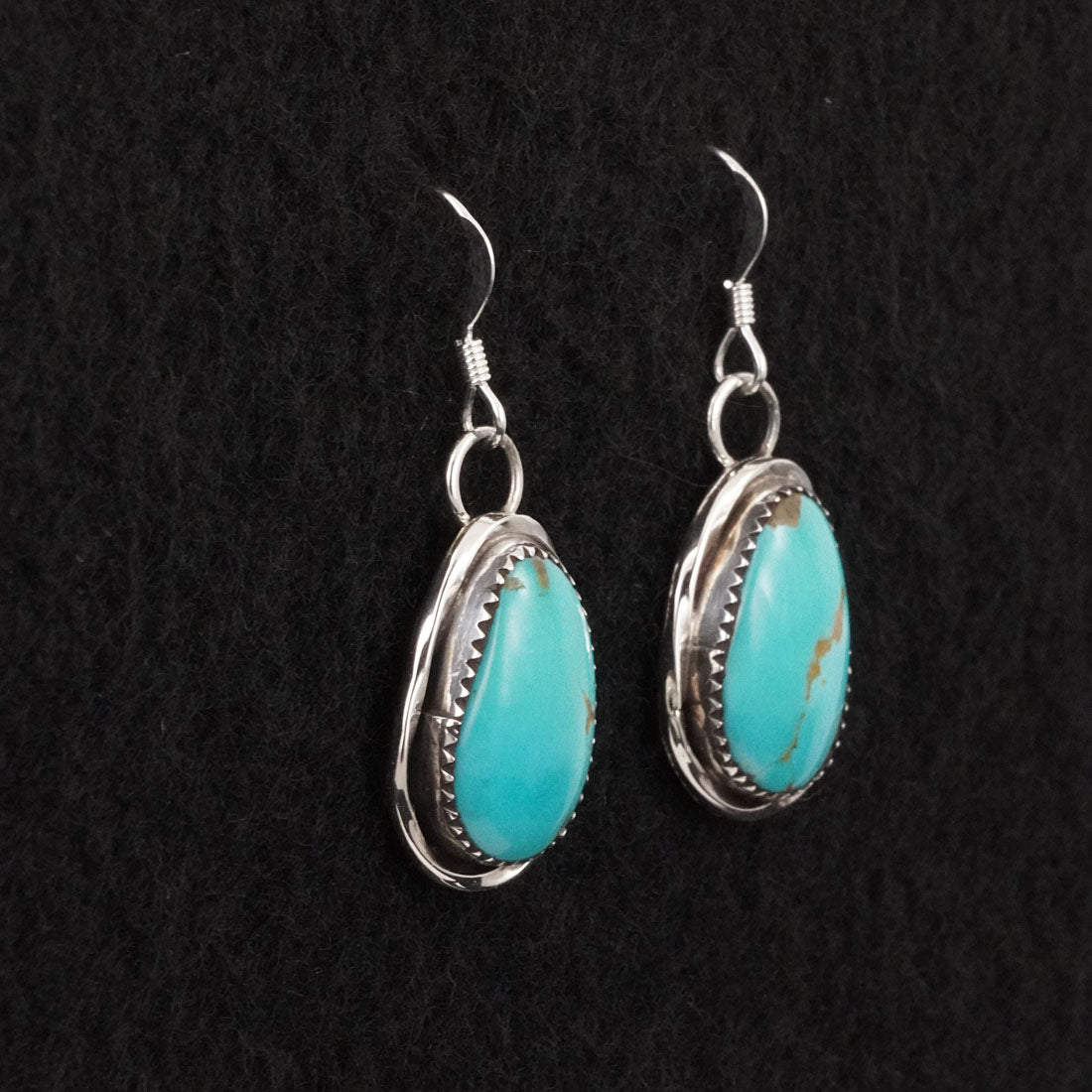 Ernest Hawthorne Turquoise & Sterling Silver Earrings