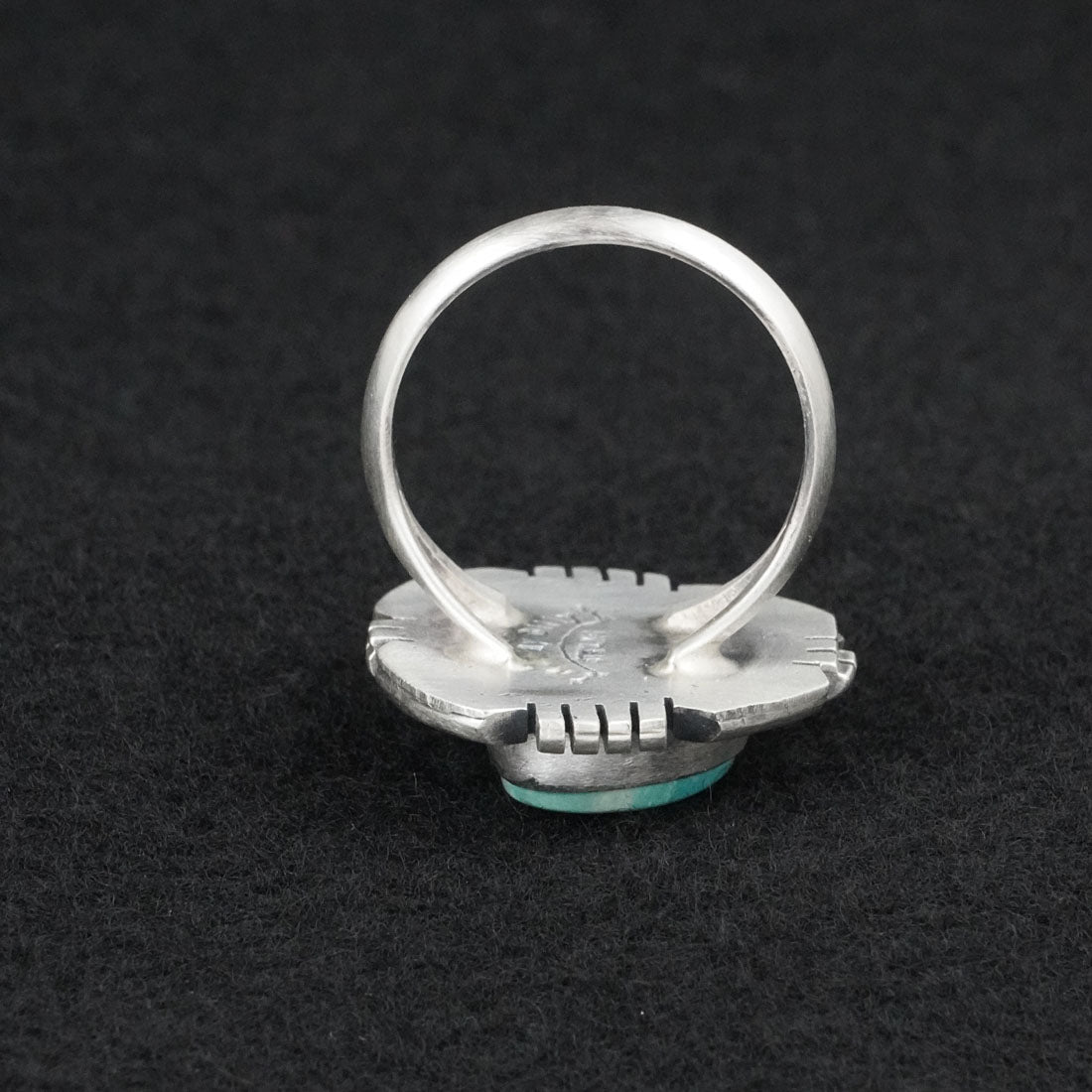 Randy Billy Turquoise & Sterling Silver Ring Size 10.5