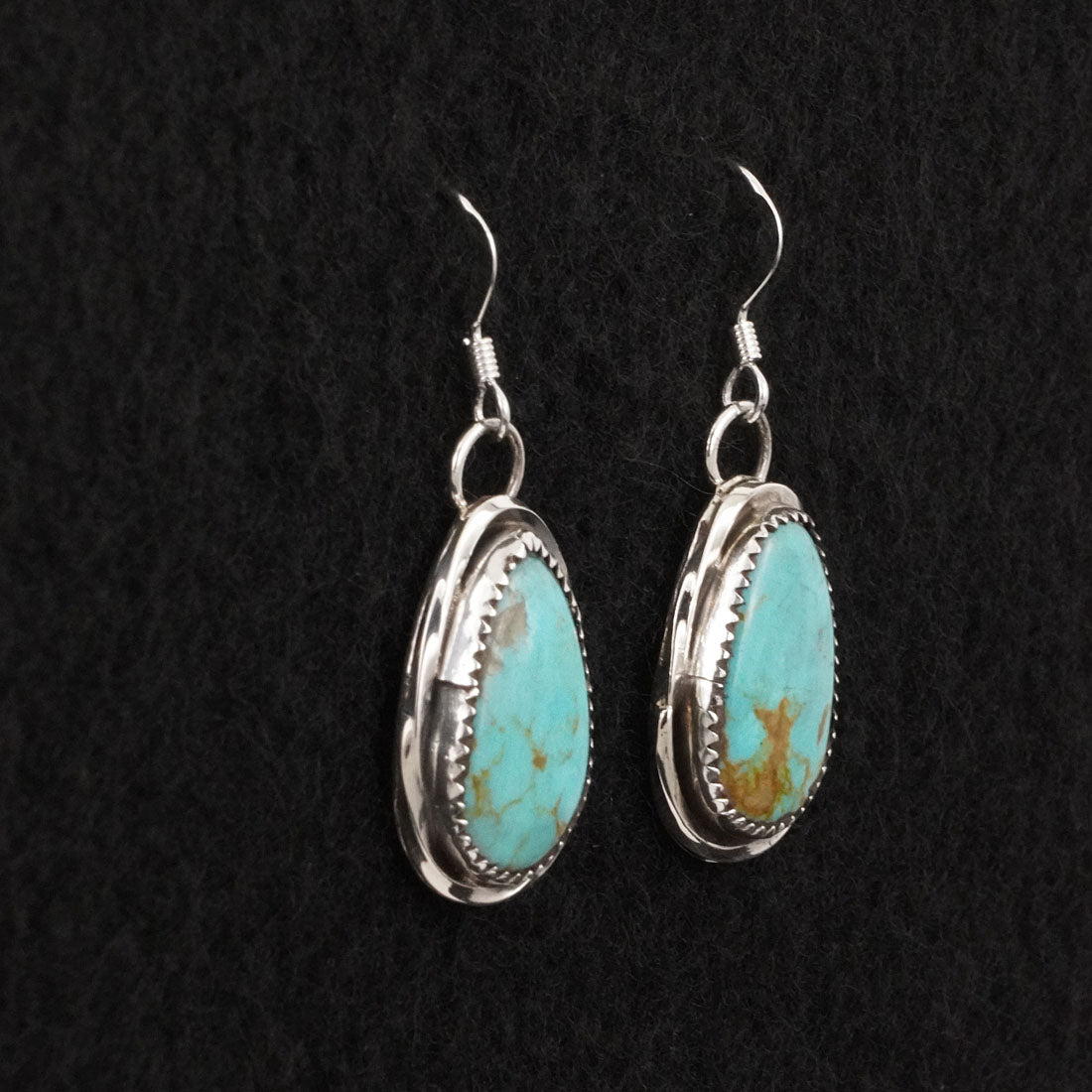Ernest Hawthorne Turquoise & Sterling Silver Earrings