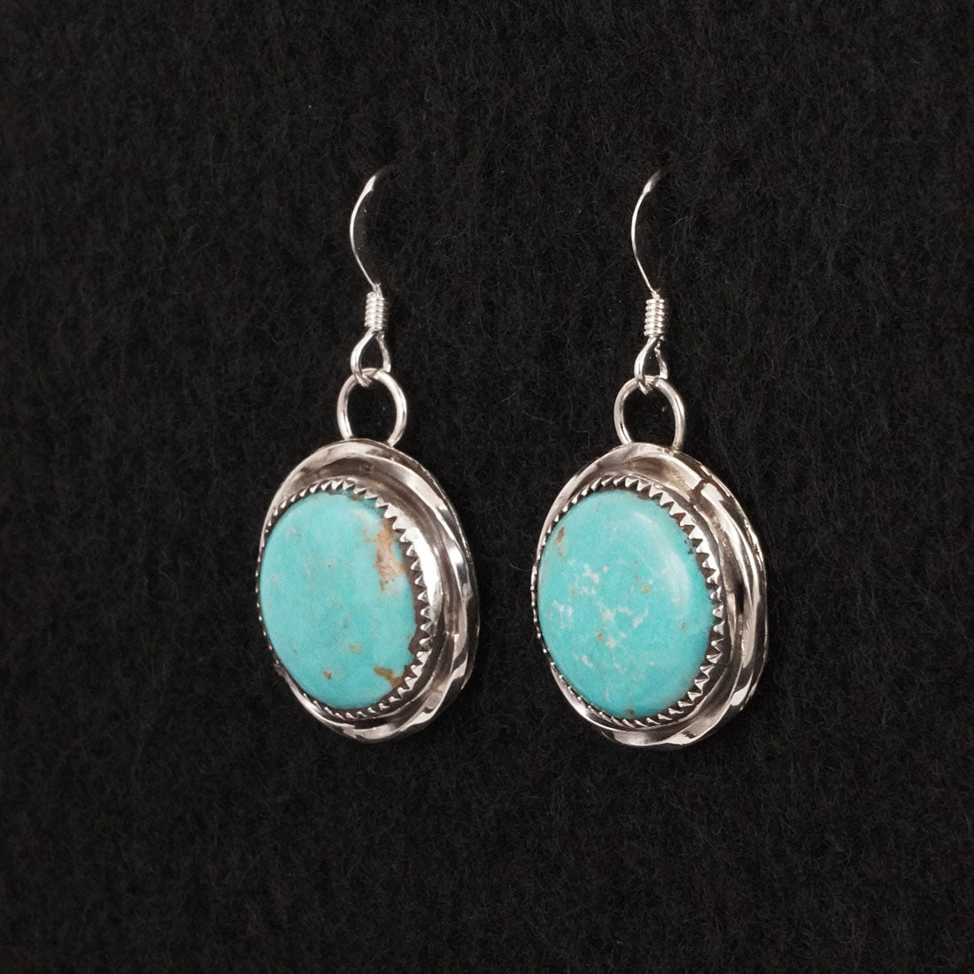 Ernest Hawthorne Turquoise & Sterling Silver Earrings