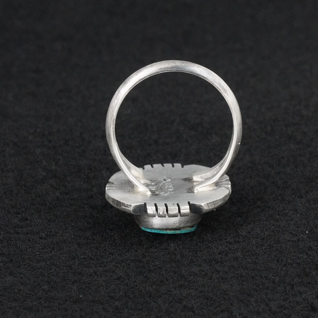 Randy Billy Turquoise & Sterling Silver Ring Size 10