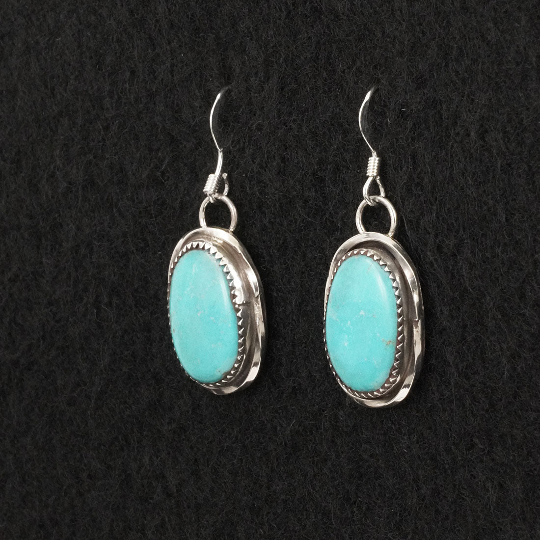 Ernest Hawthorne Turquoise & Sterling Silver Earrings