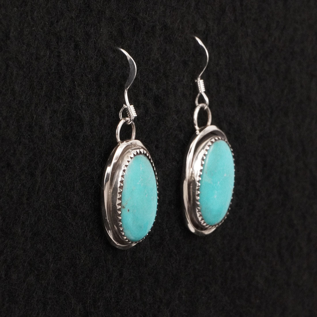 Ernest Hawthorne Turquoise & Sterling Silver Earrings