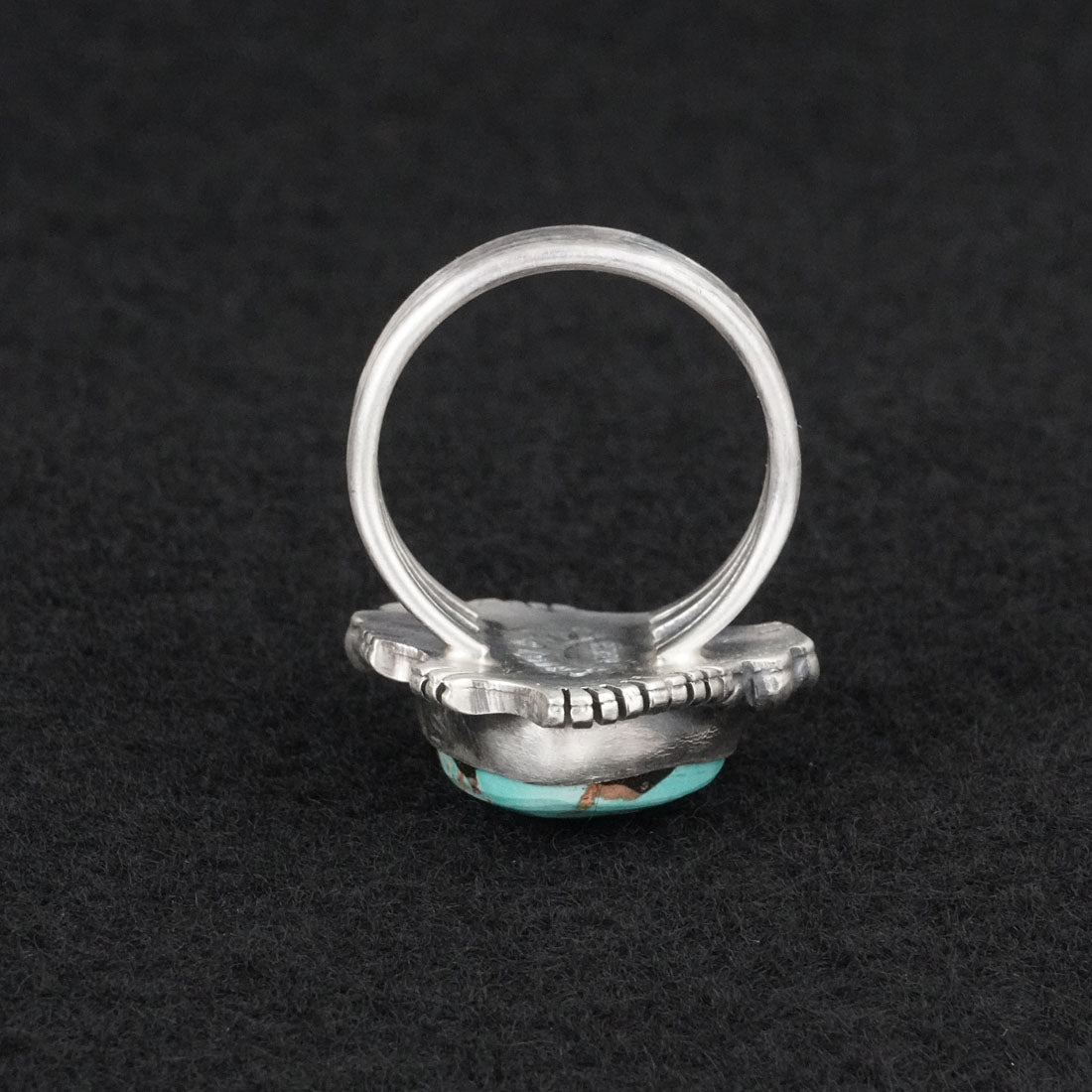 Randy Billy Turquoise & Sterling Silver Ring Size 9