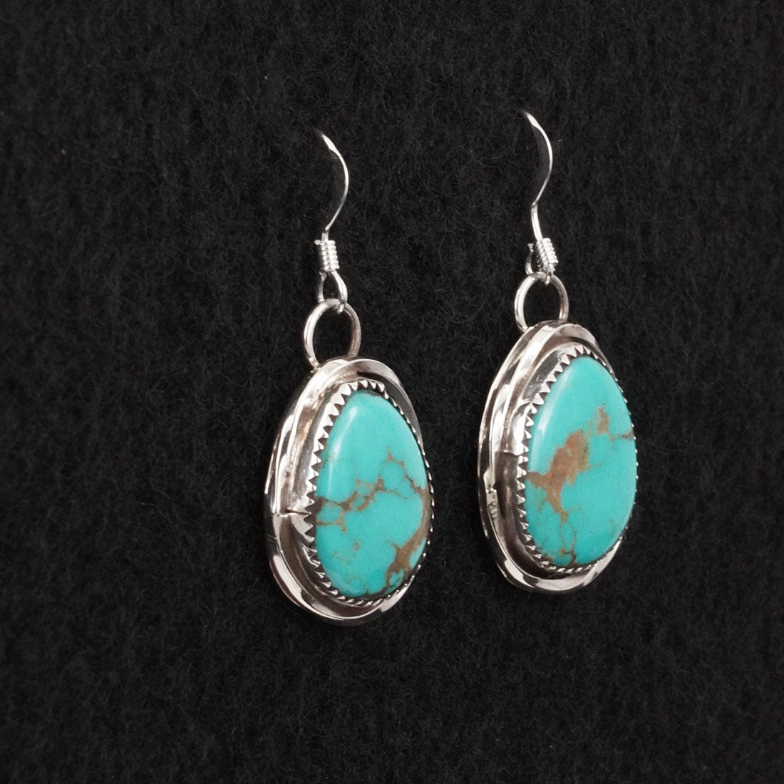 Ernest Hawthorne Turquoise & Sterling Silver Earrings