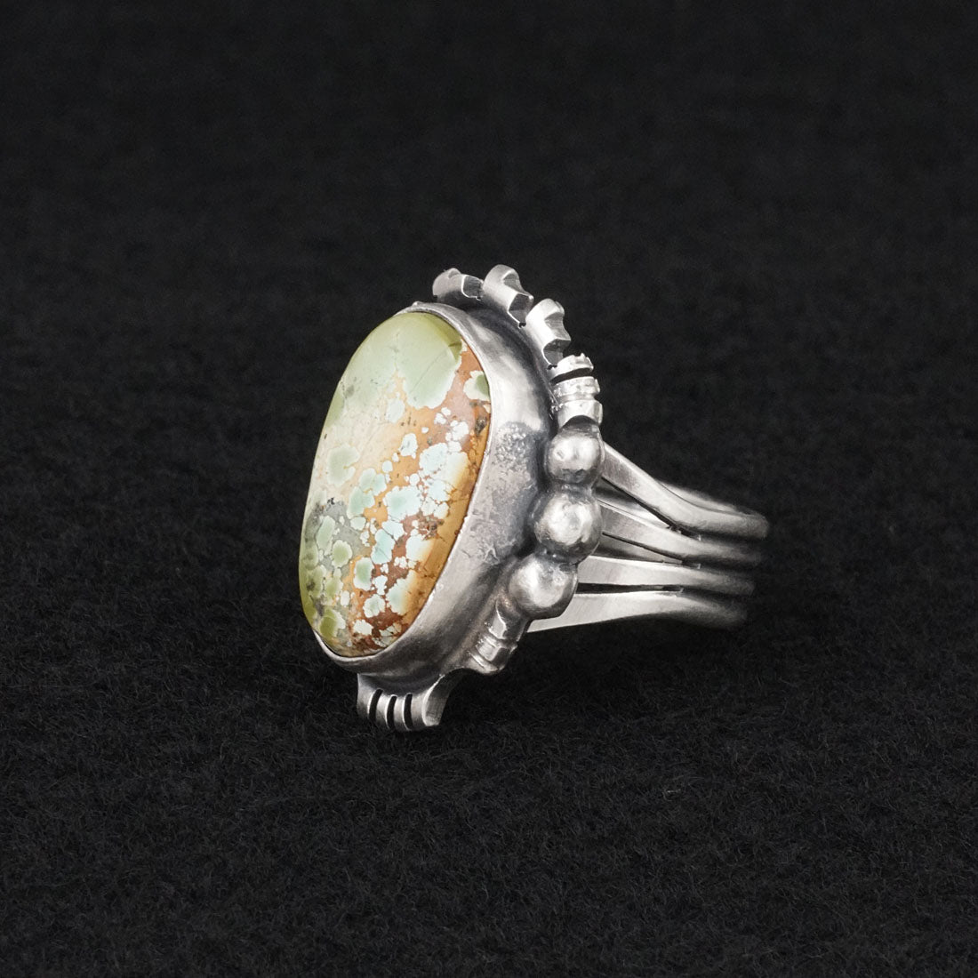Randy Billy Turquoise & Sterling Silver Ring Size 9