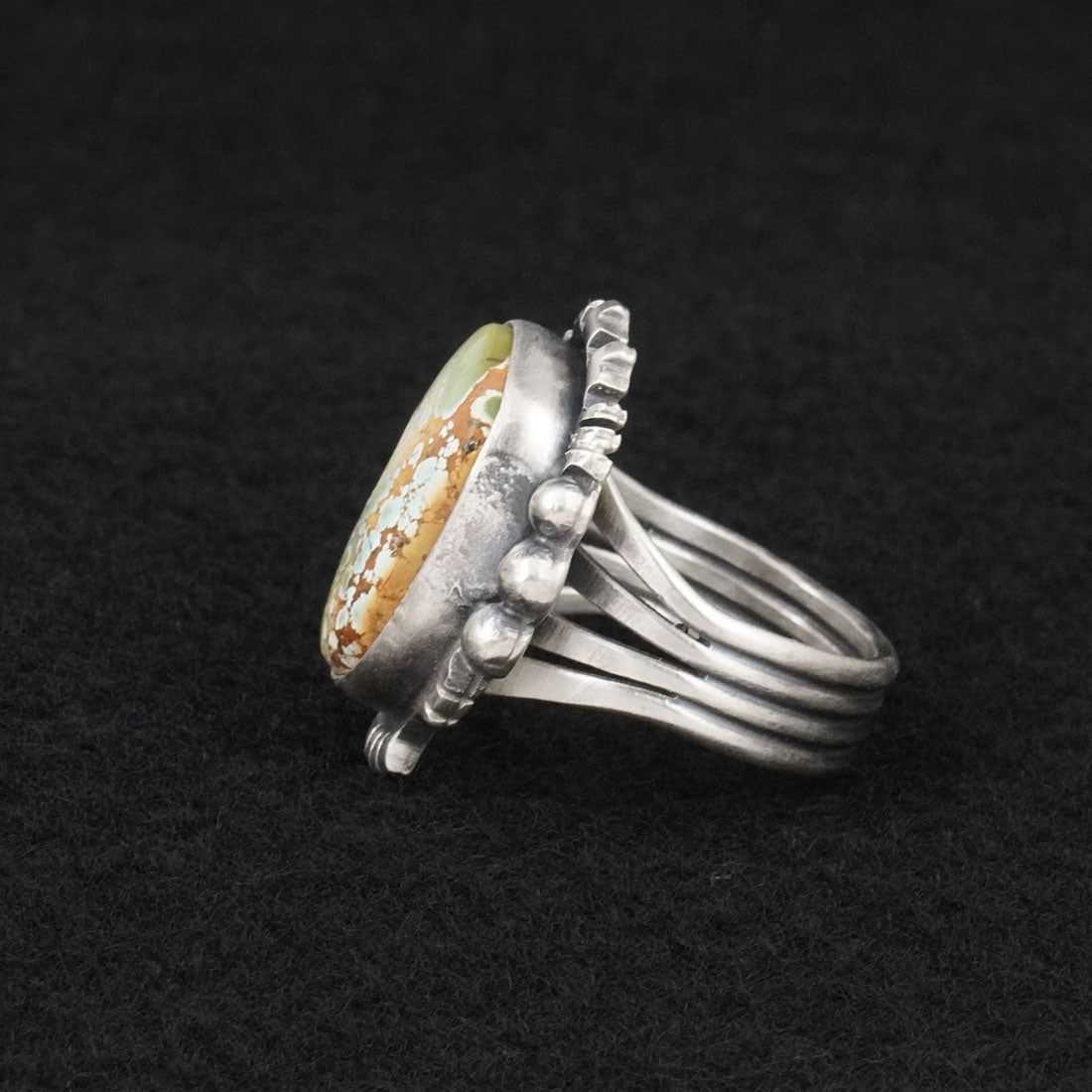 Randy Billy Turquoise & Sterling Silver Ring Size 9