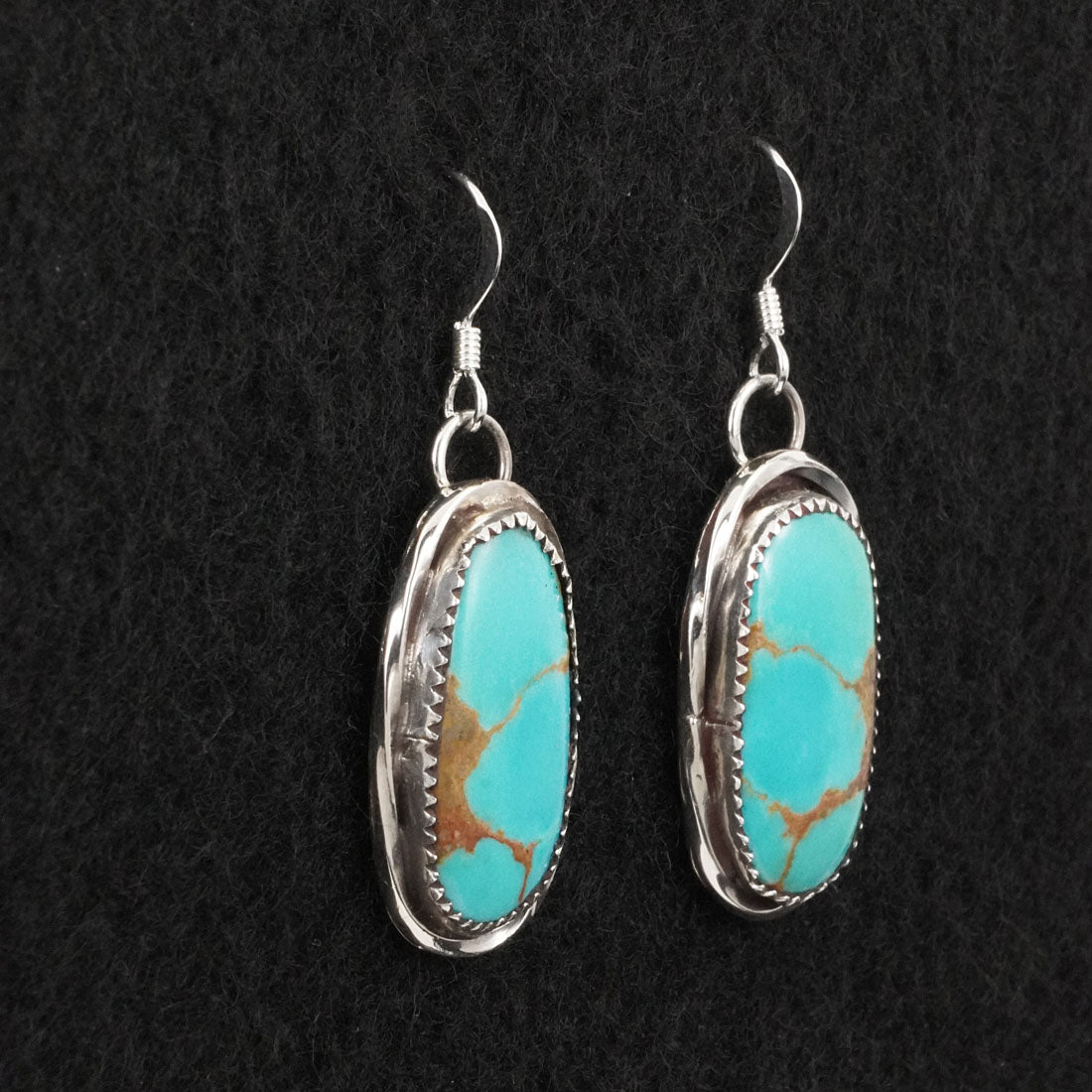 Ernest Hawthorne Turquoise & Sterling Silver Earrings