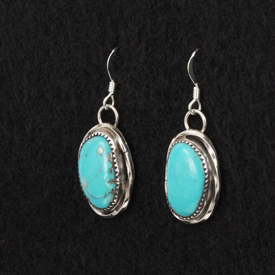 Ernest Hawthorne Turquoise & Sterling Silver Earrings