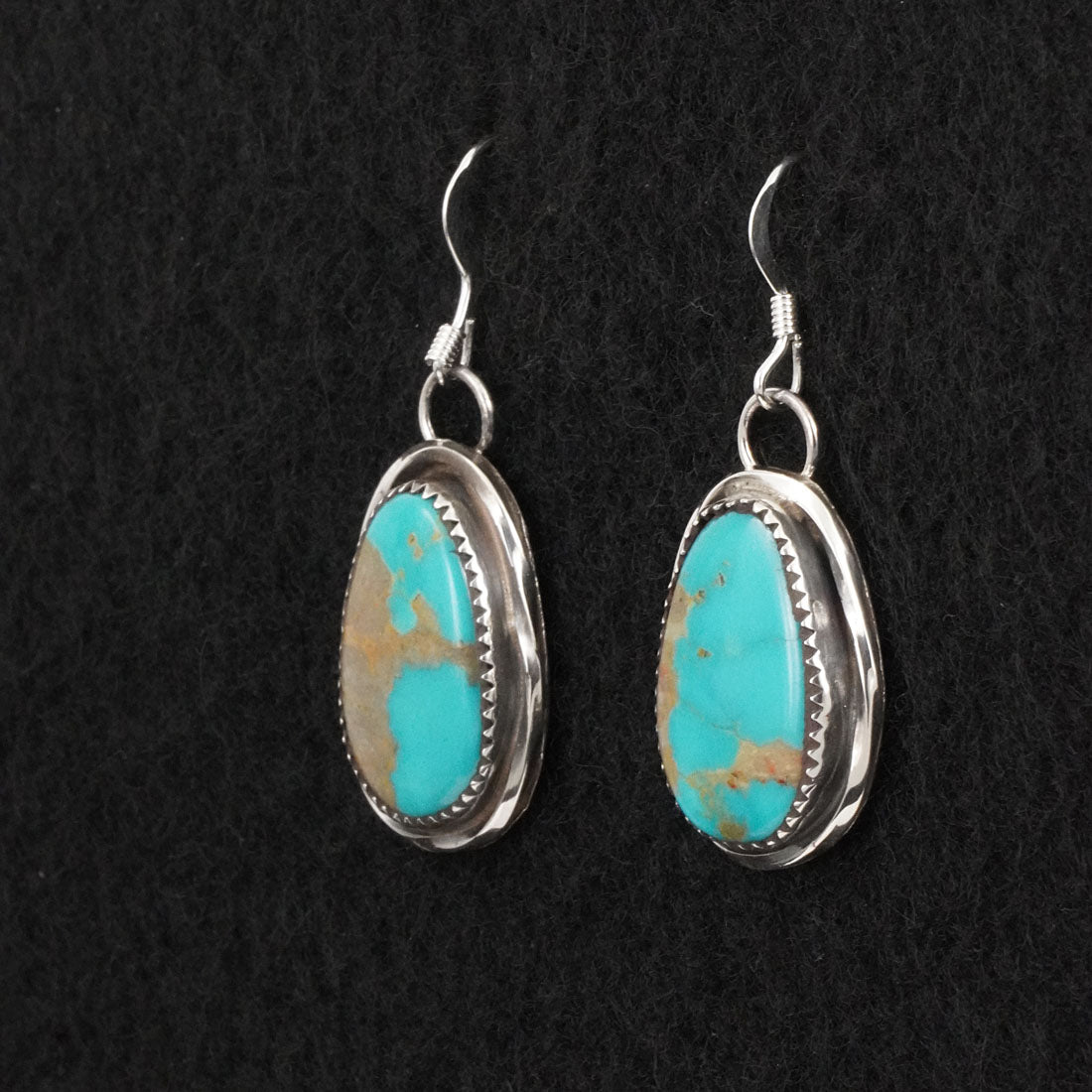Ernest Hawthorne Turquoise & Sterling Silver Earrings