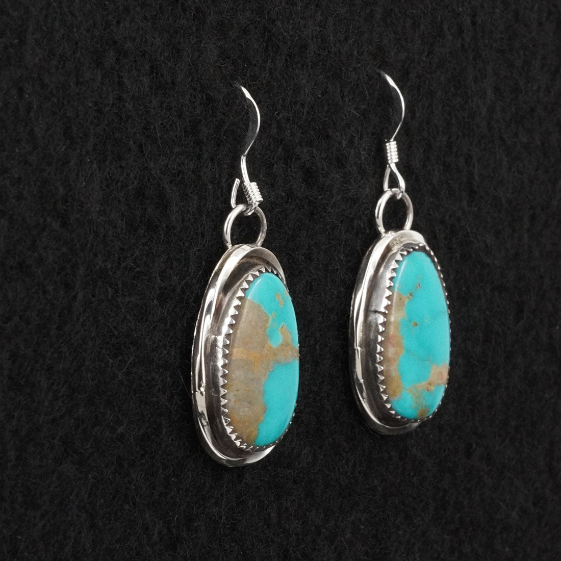 Ernest Hawthorne Turquoise & Sterling Silver Earrings