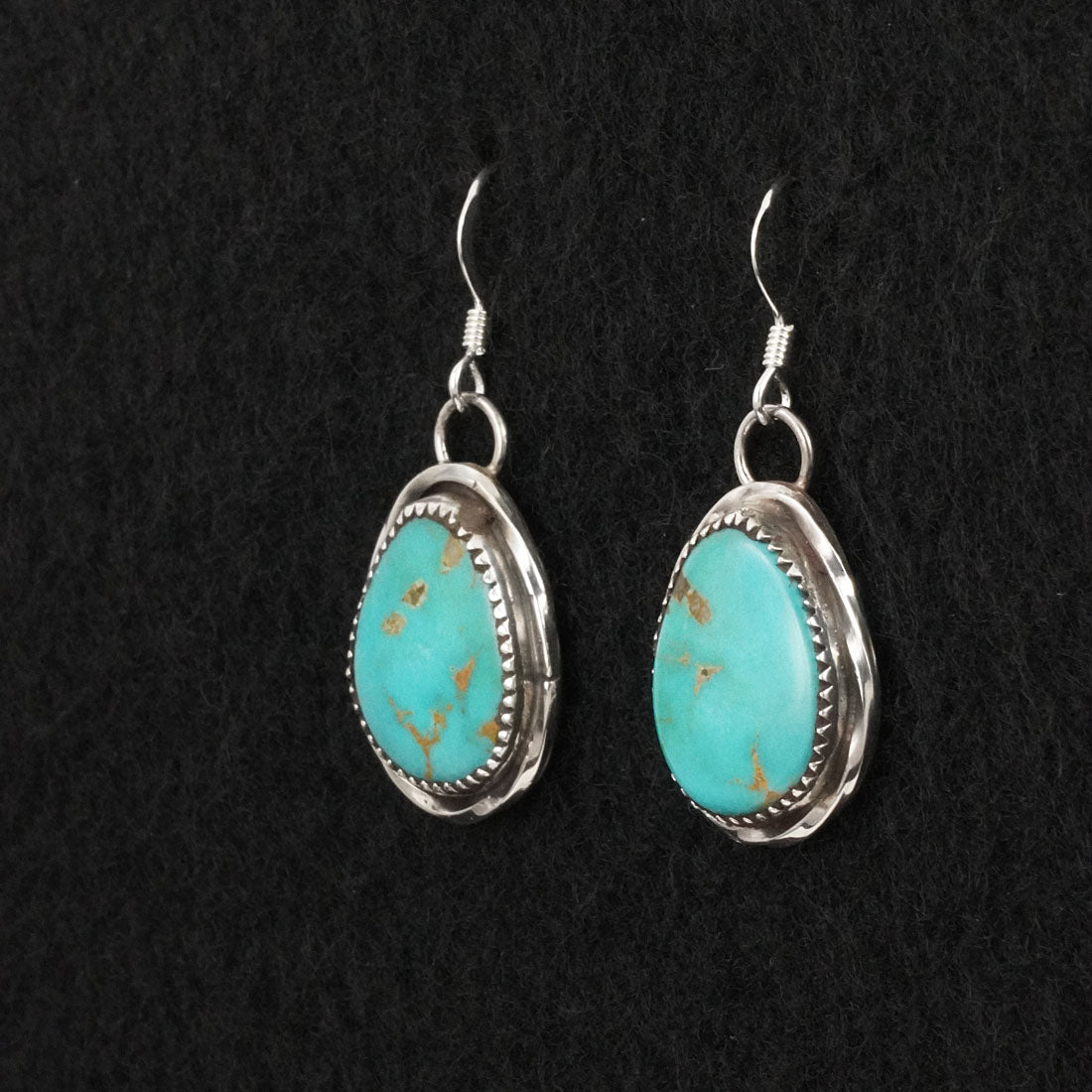 Ernest Hawthorne Turquoise & Sterling Silver Earrings