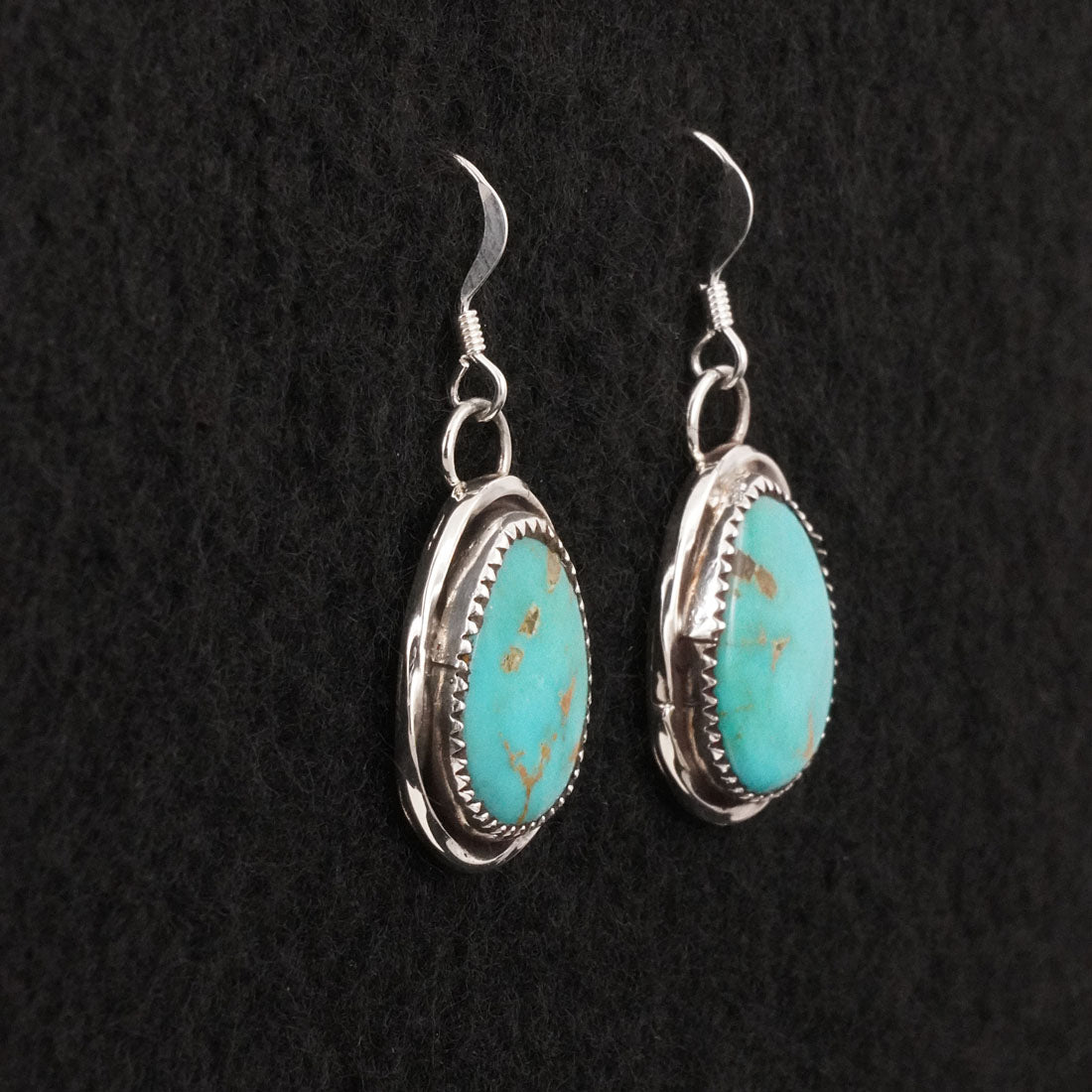 Ernest Hawthorne Turquoise & Sterling Silver Earrings