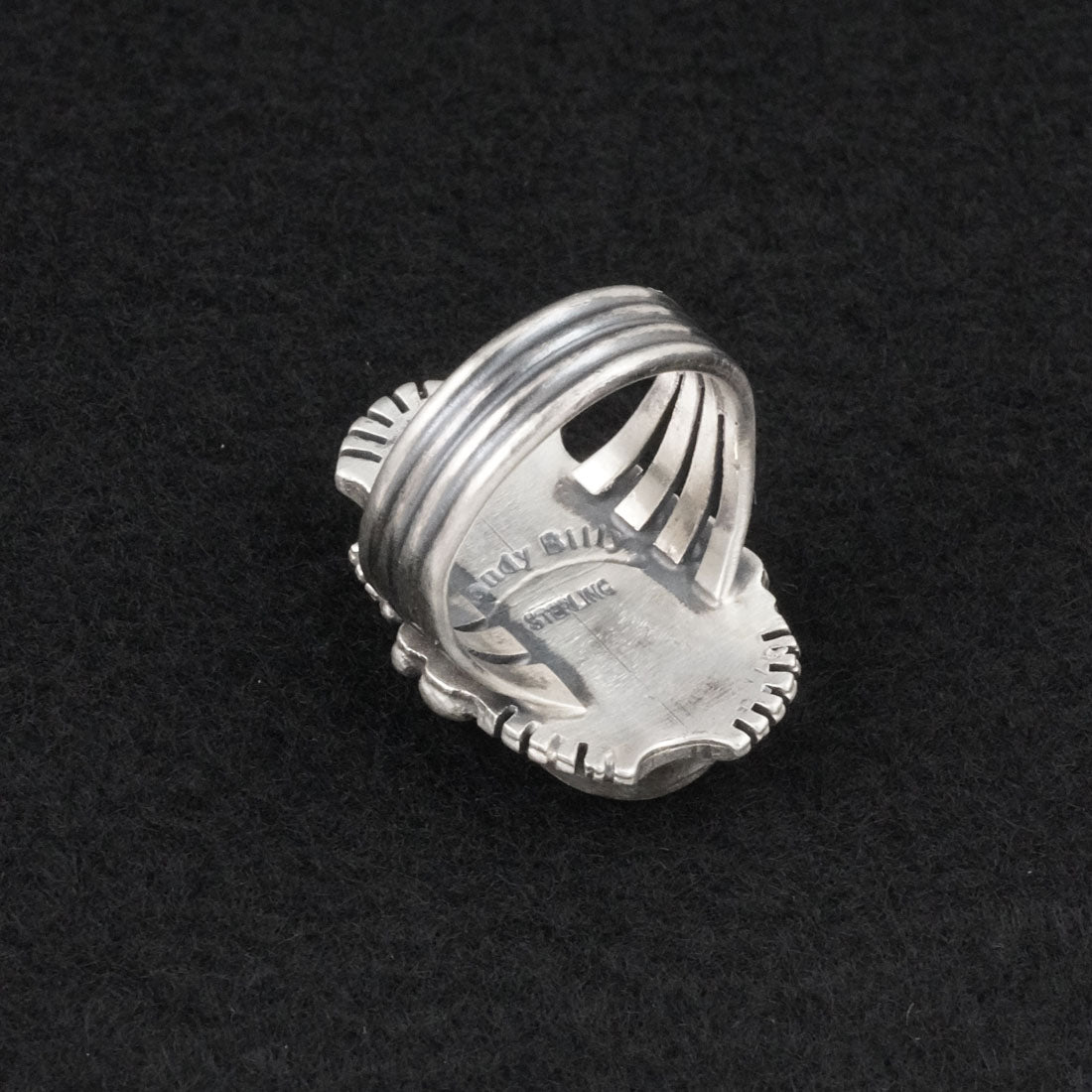 Randy Billy Turquoise & Sterling Silver Ring Size 9