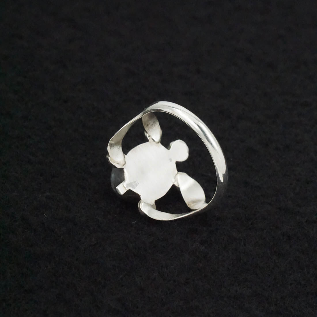 Amielda Peynetsa Turquoise & Sterling Silver Ring Size 8.5