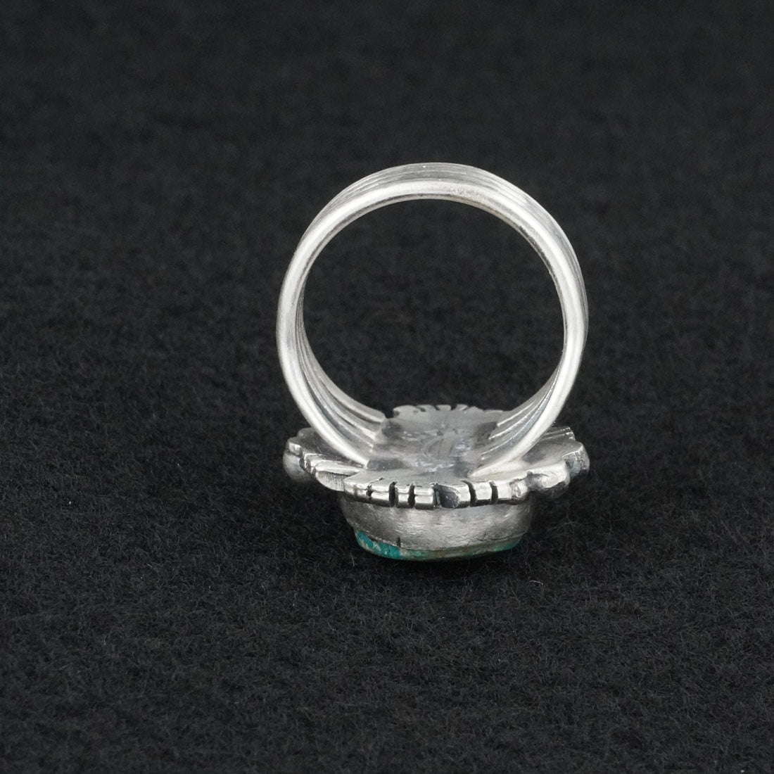 Randy Billy Turquoise & Sterling Silver Ring Size 8