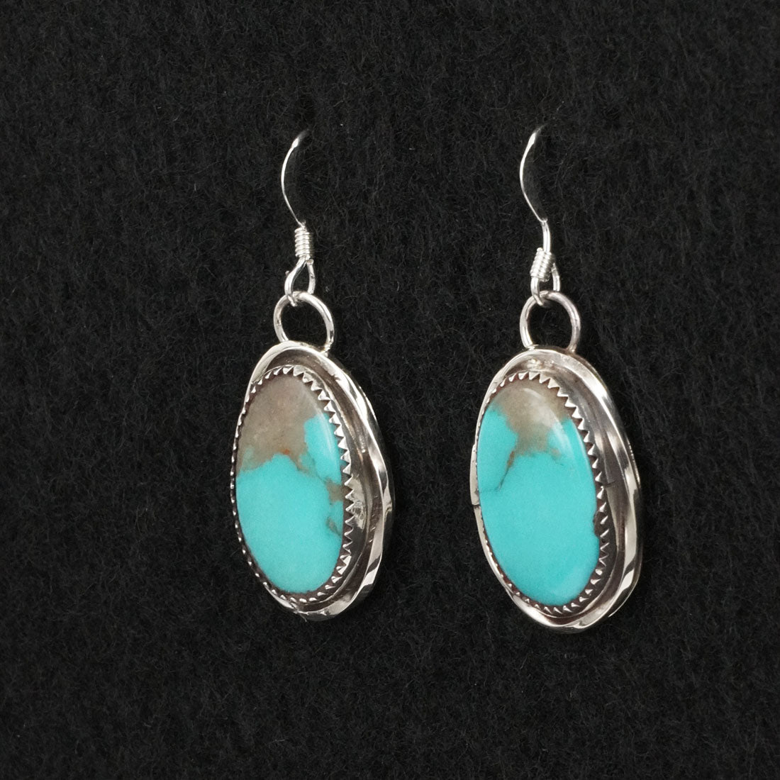 Ernest Hawthorne Turquoise & Sterling Silver Earrings