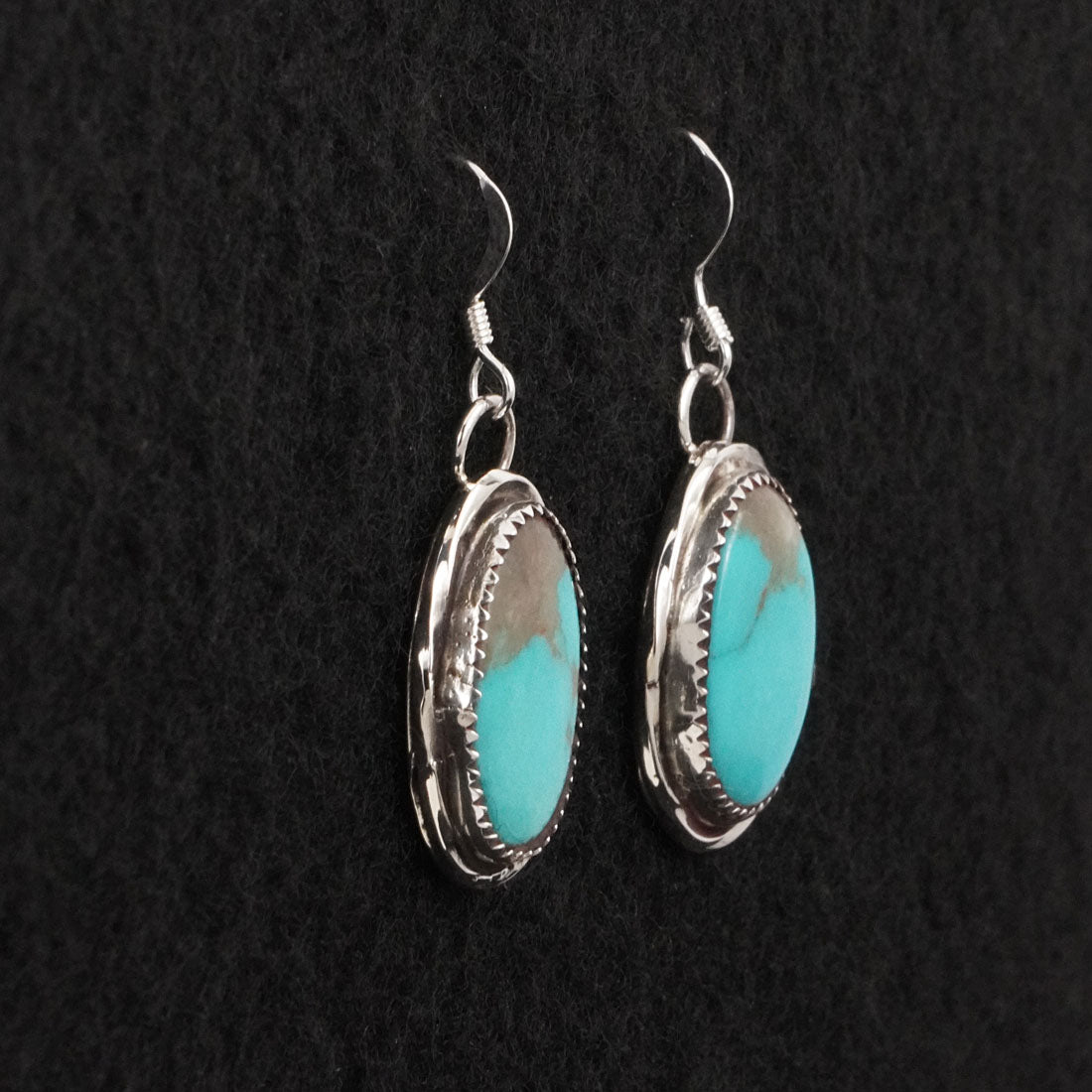 Ernest Hawthorne Turquoise & Sterling Silver Earrings