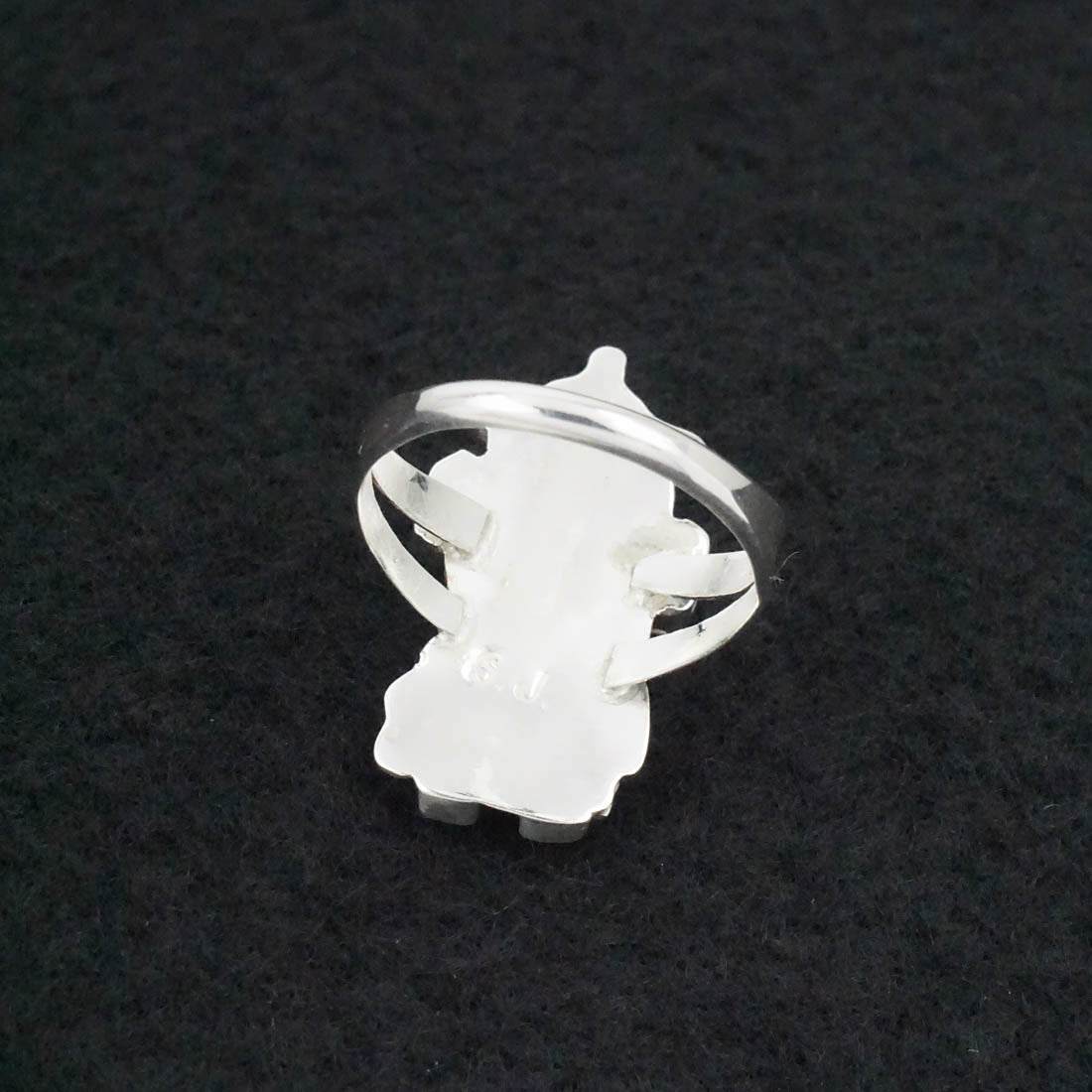 Serena Johnson Multi-Stone & Sterling Silver Ring Size 8.5