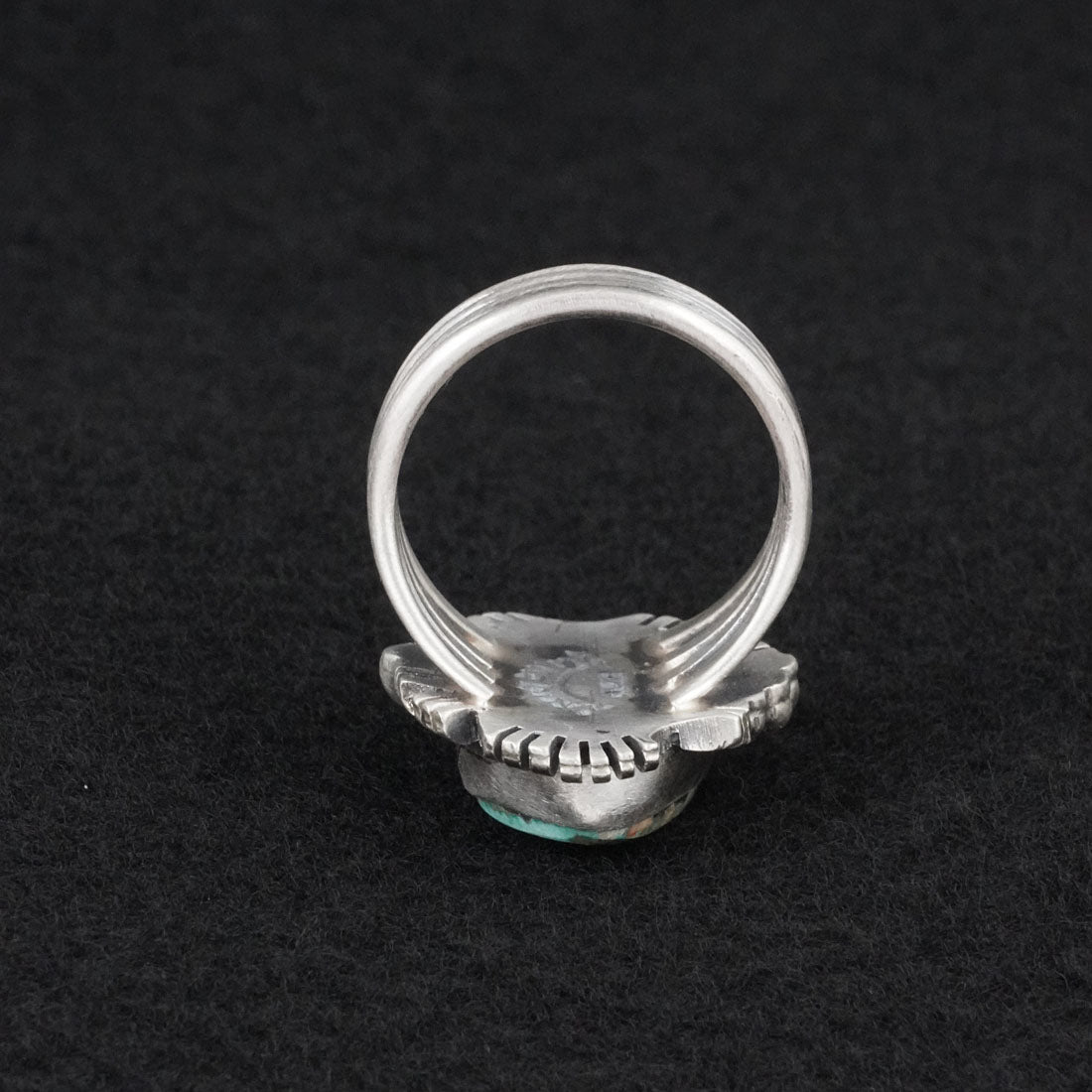 Randy Billy Turquoise & Sterling Silver Ring Size 9