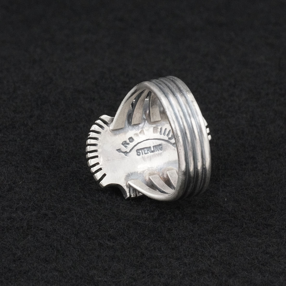 Randy Billy Turquoise & Sterling Silver Ring Size 10