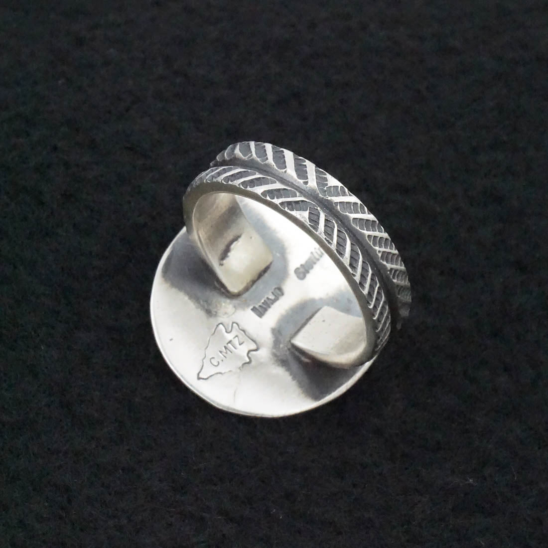 Calvin Martinez Sterling Silver Ring Size 9.5