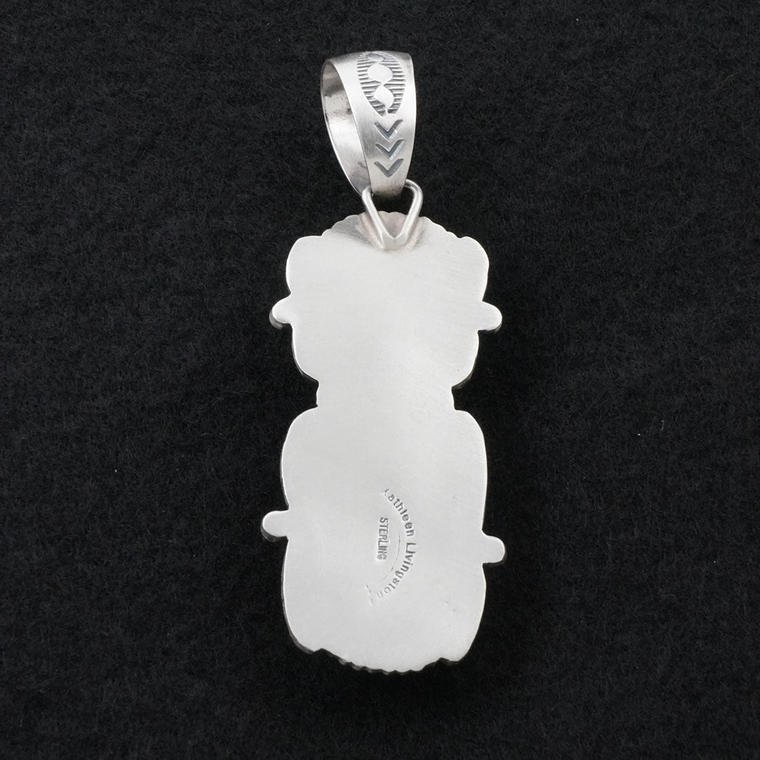 Kathleen Livingston White Buffalo & Sterling Silver Pendant