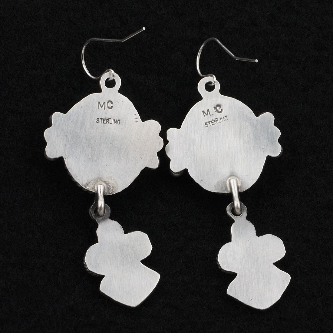 Michael Calladitto Turquoise & Sterling Silver Earrings