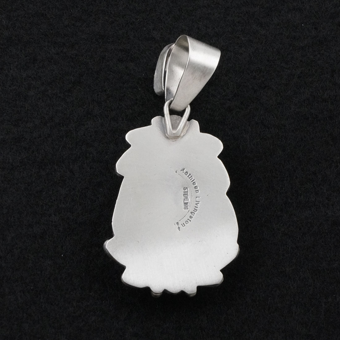 Kathleen Livingston White Buffalo & Sterling Silver Pendant
