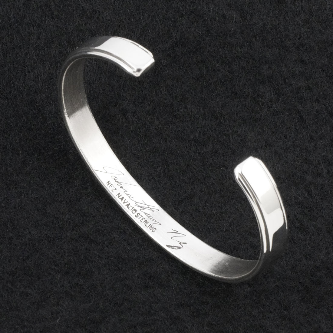 Jonathan Nez Sterling Silver Bracelet