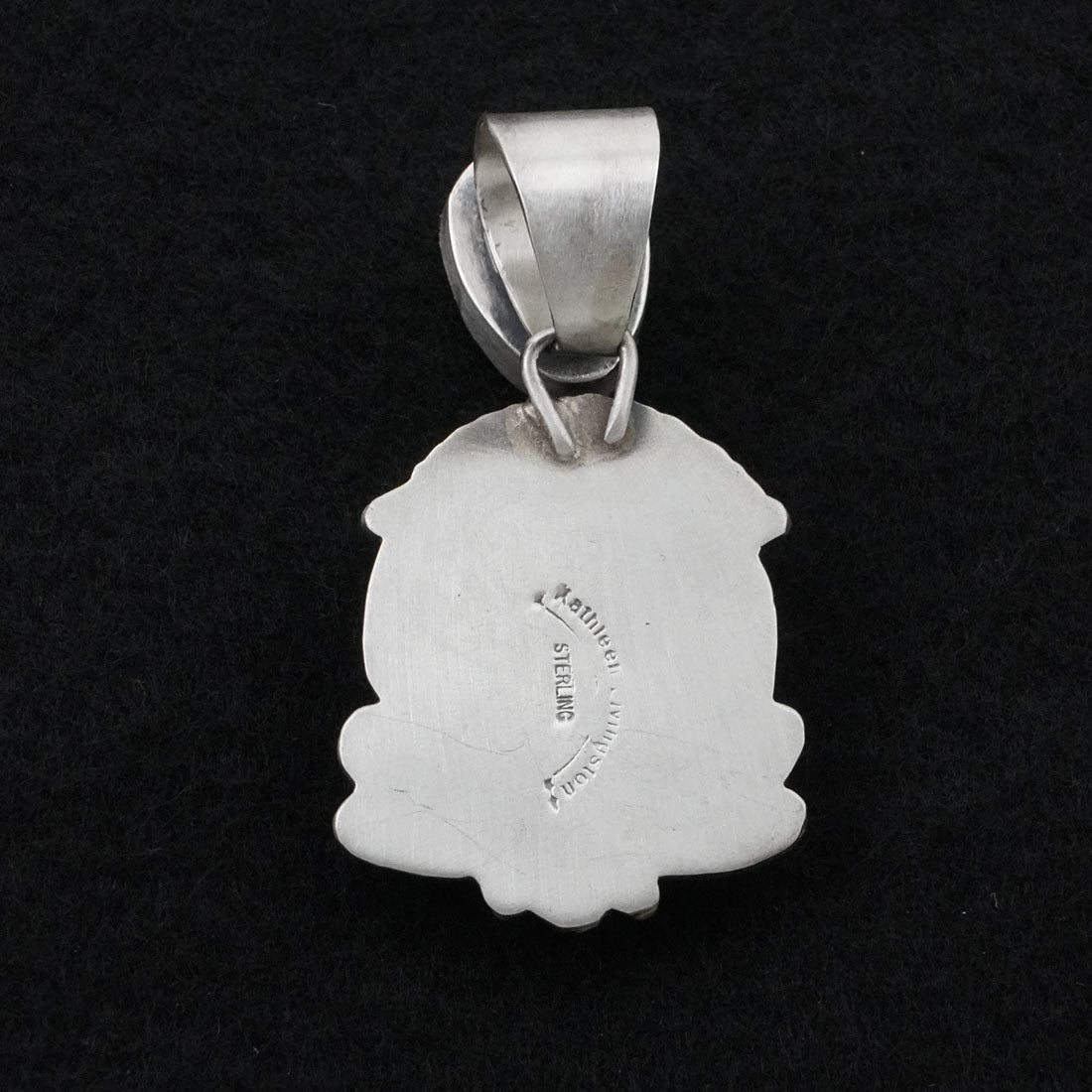 Kathleen Livingston White Buffalo & Sterling Silver Pendant