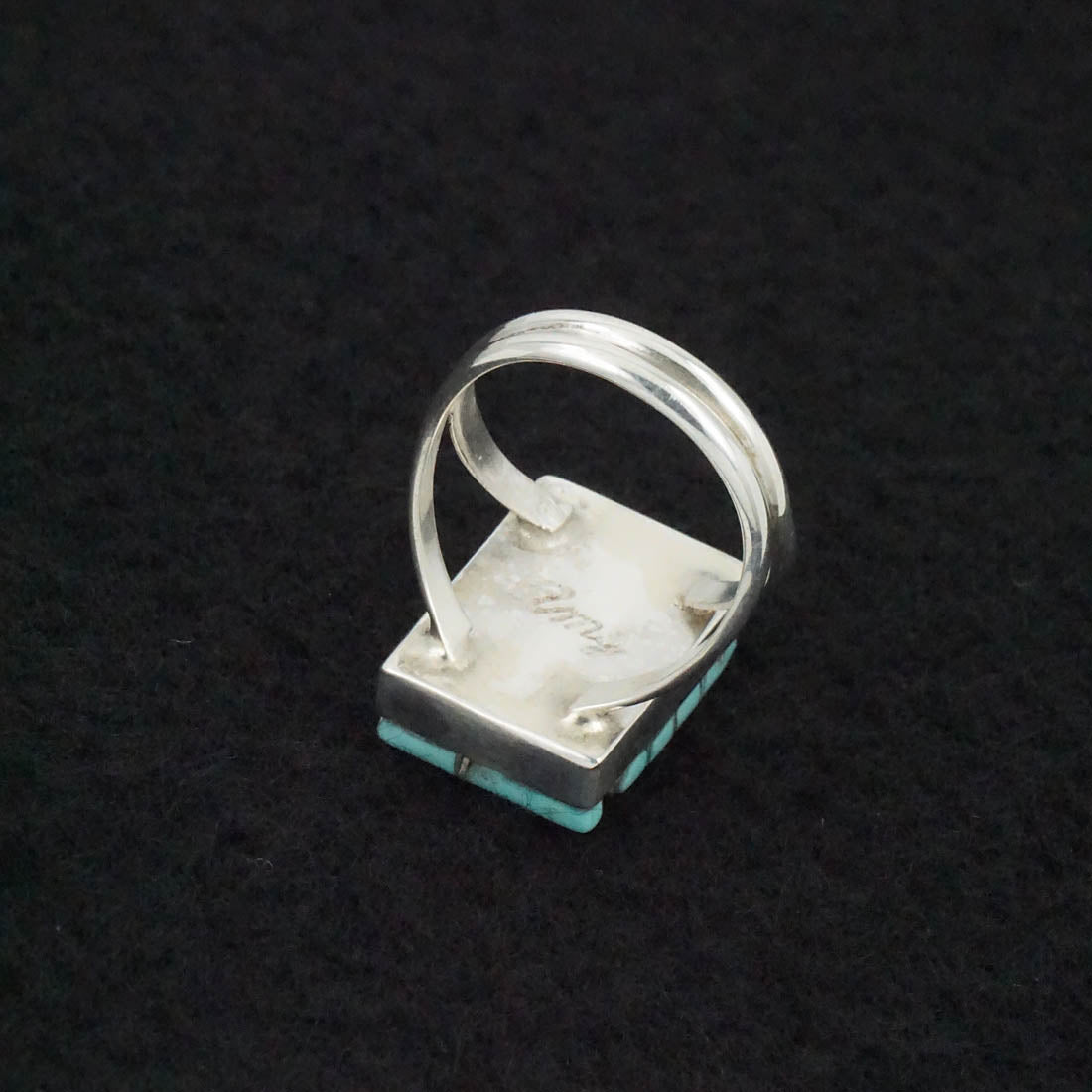 Amy Wesley Turquoise & Sterling Silver Ring Size 6