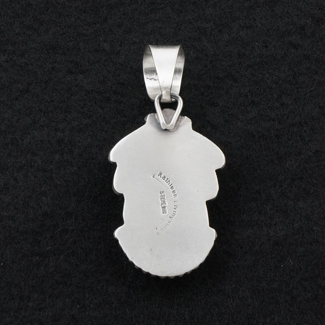 Kathleen Livingston White Buffalo & Sterling Silver Pendant