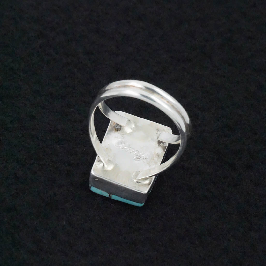 Amy Wesley Turquoise & Sterling Silver Ring Size 7