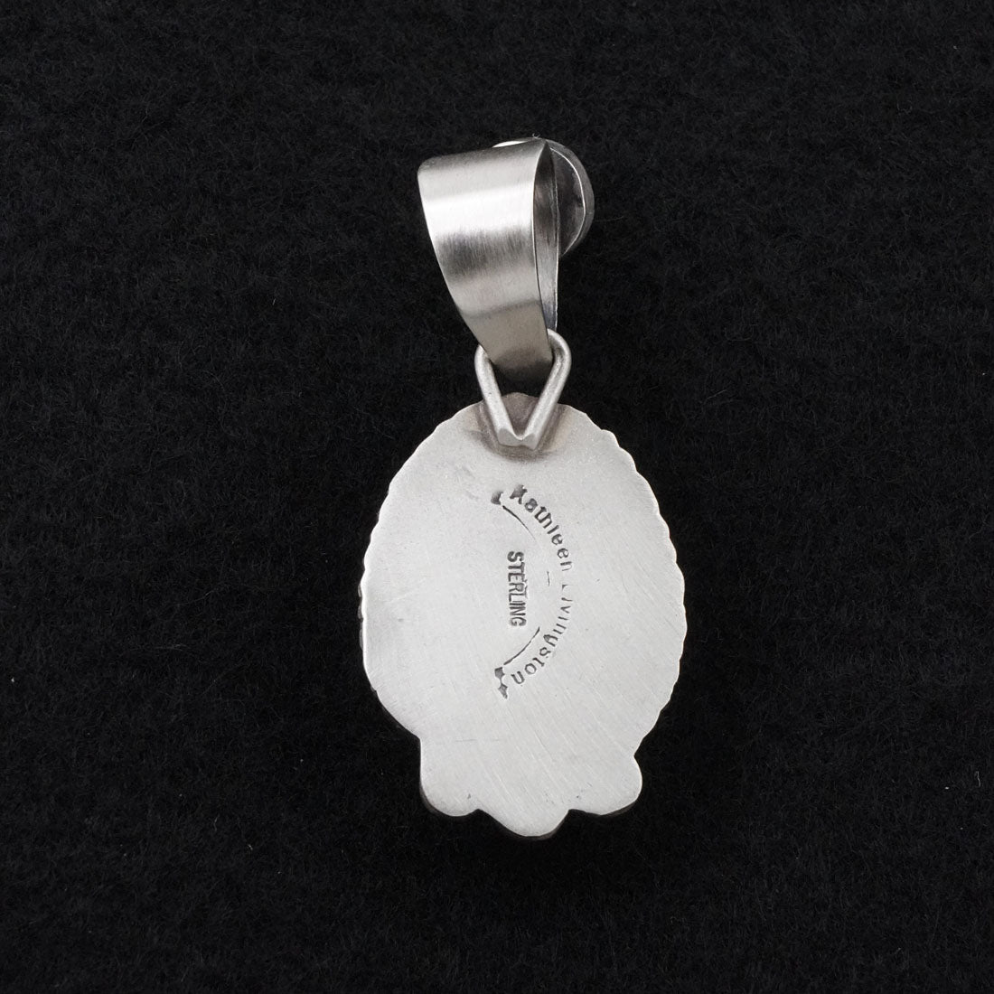 Kathleen Livingston White Buffalo & Sterling Silver Pendant
