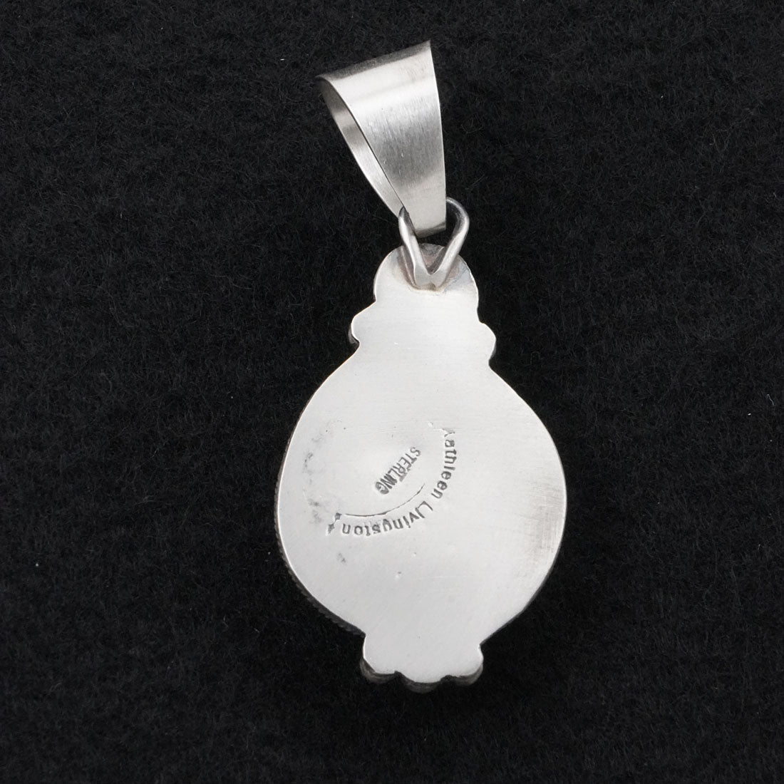 Kathleen Livingston White Buffalo & Sterling Silver Pendant
