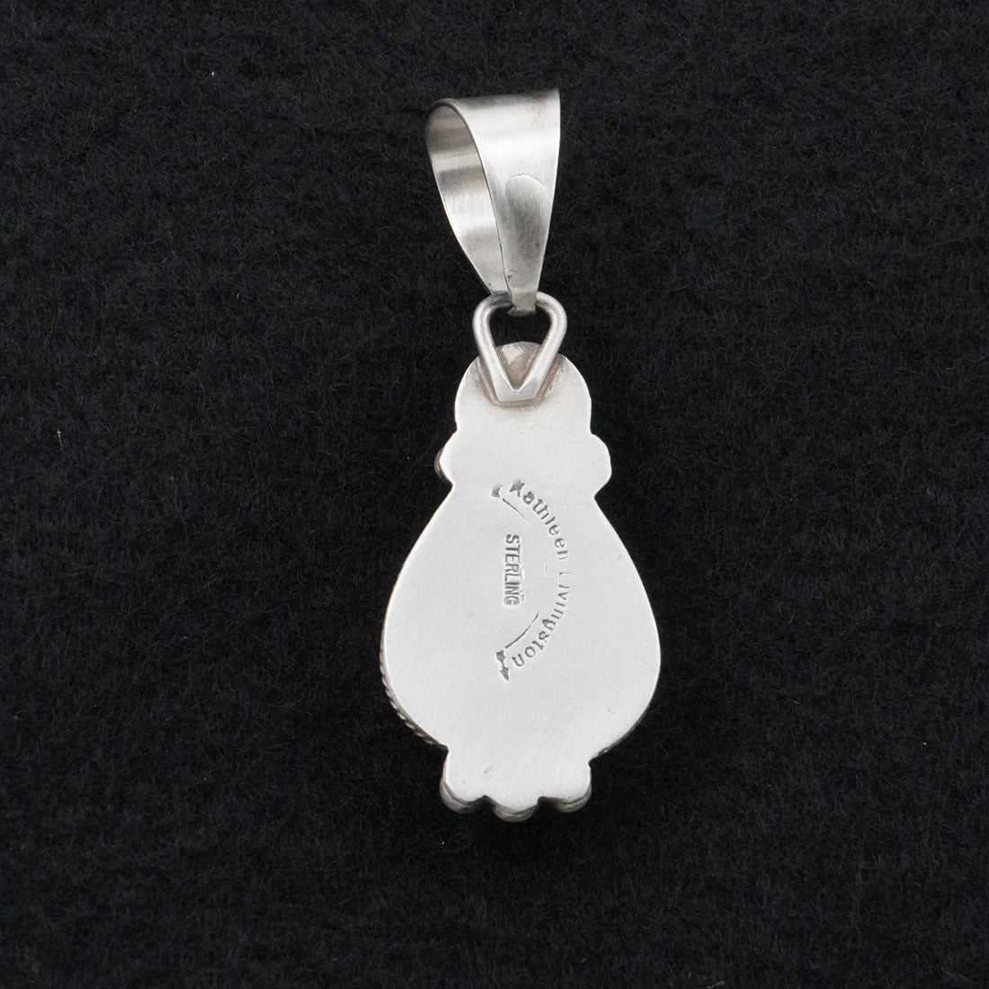 Kathleen Livingston White Buffalo & Sterling Silver Pendant