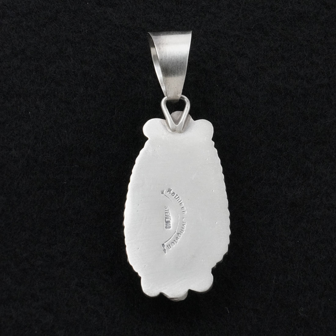 Kathleen Livingston White Buffalo & Sterling Silver Pendant